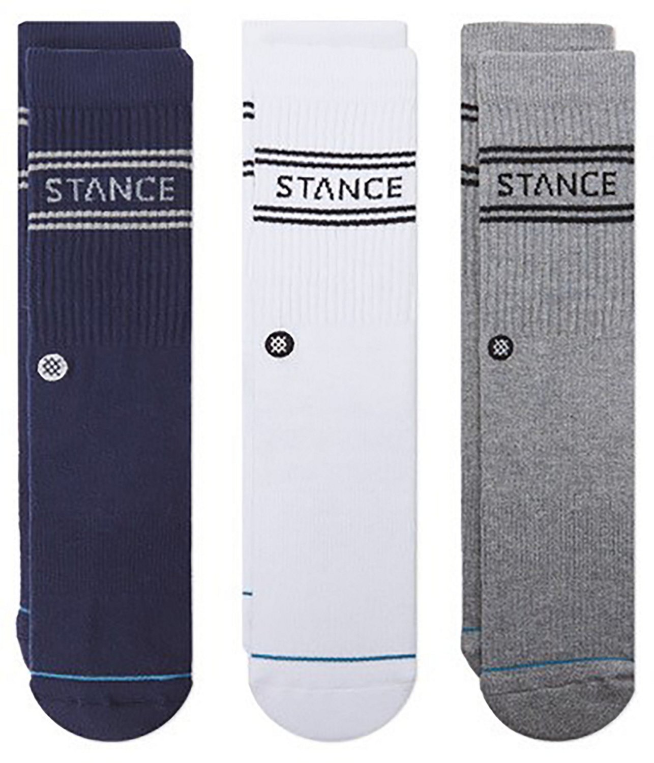 Stance Men's Basic Crew Socks 3Pack Academy