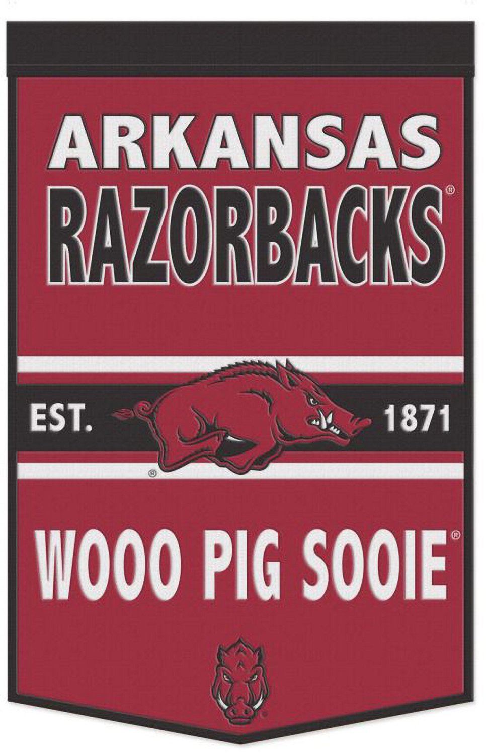 WinCraft University of Arkansas 24 in x 38 in Wool Banner