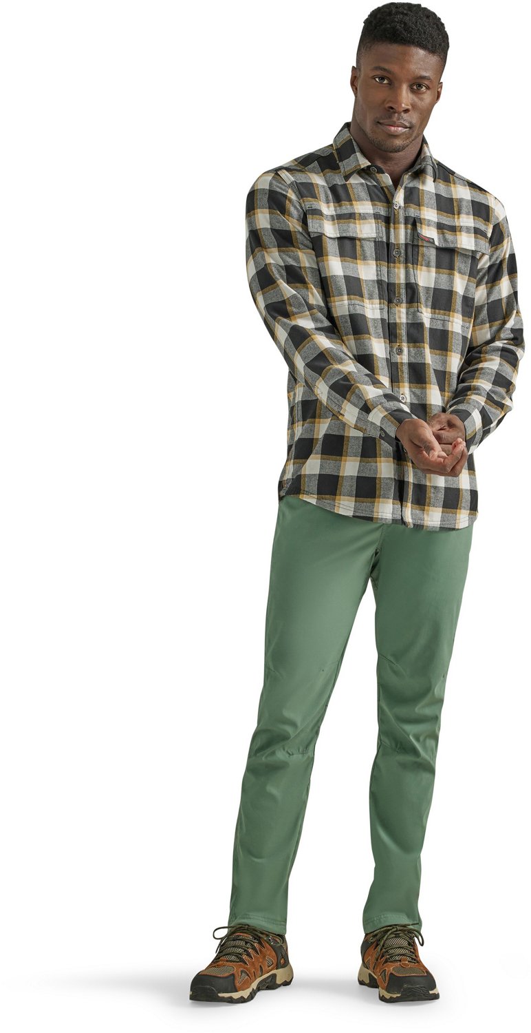 Wrangler Men's ATG Thermal Flannel Academy