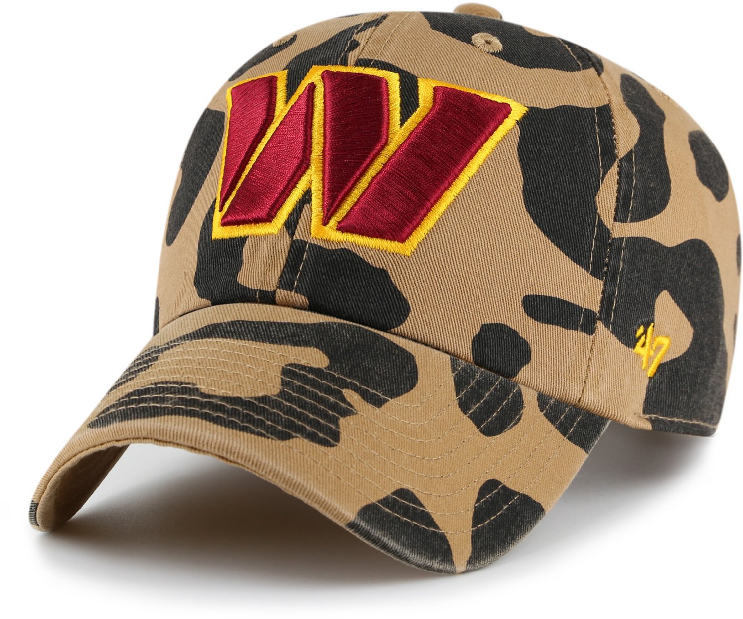'47 Women's Washington Commanders Primary Logo Rosette Clean Up Cap                                                              - view number 1