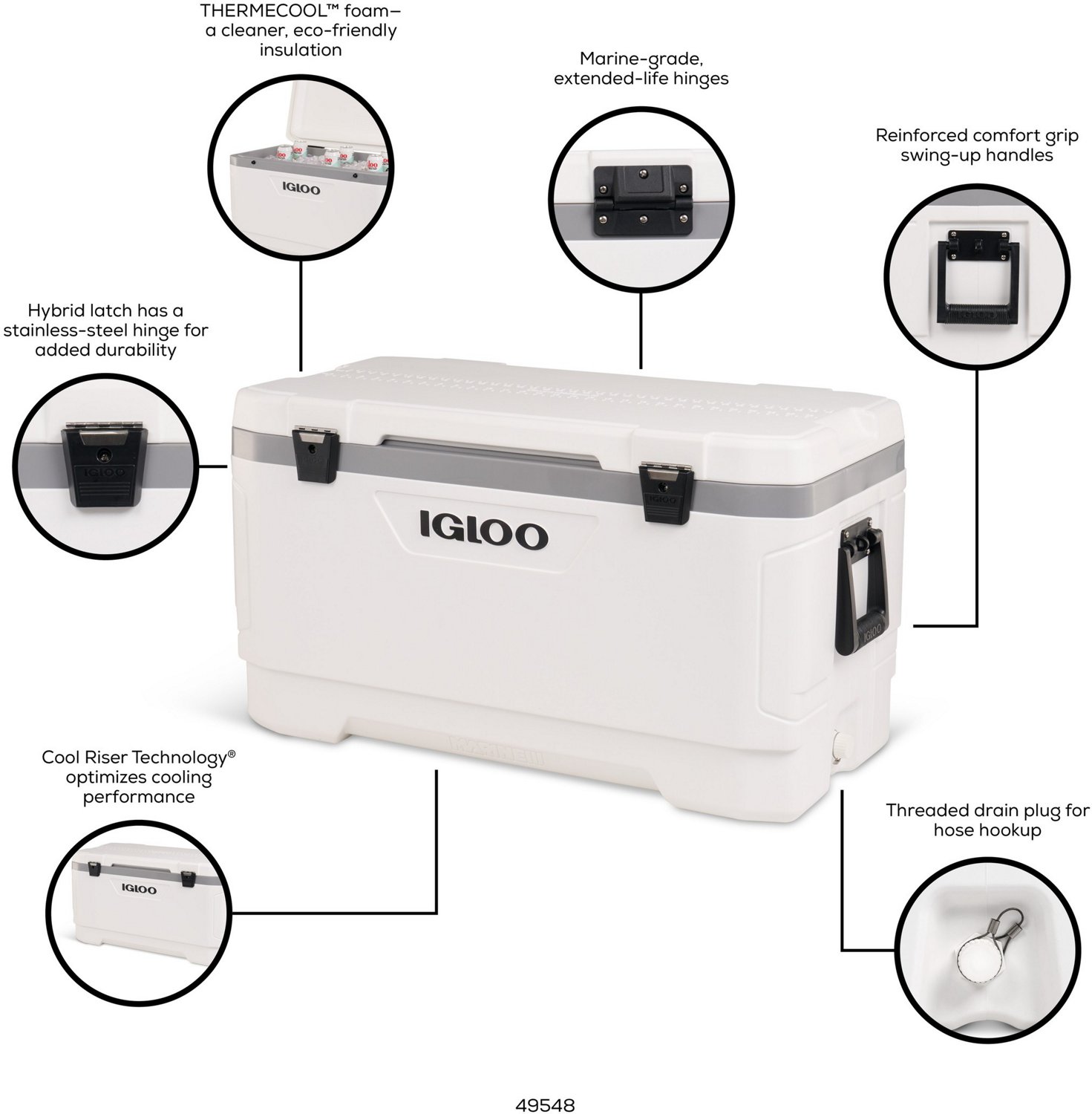 Marine Grade Igloo Leeward 124 Igloo Latitude Marine Ultra 100 Qt