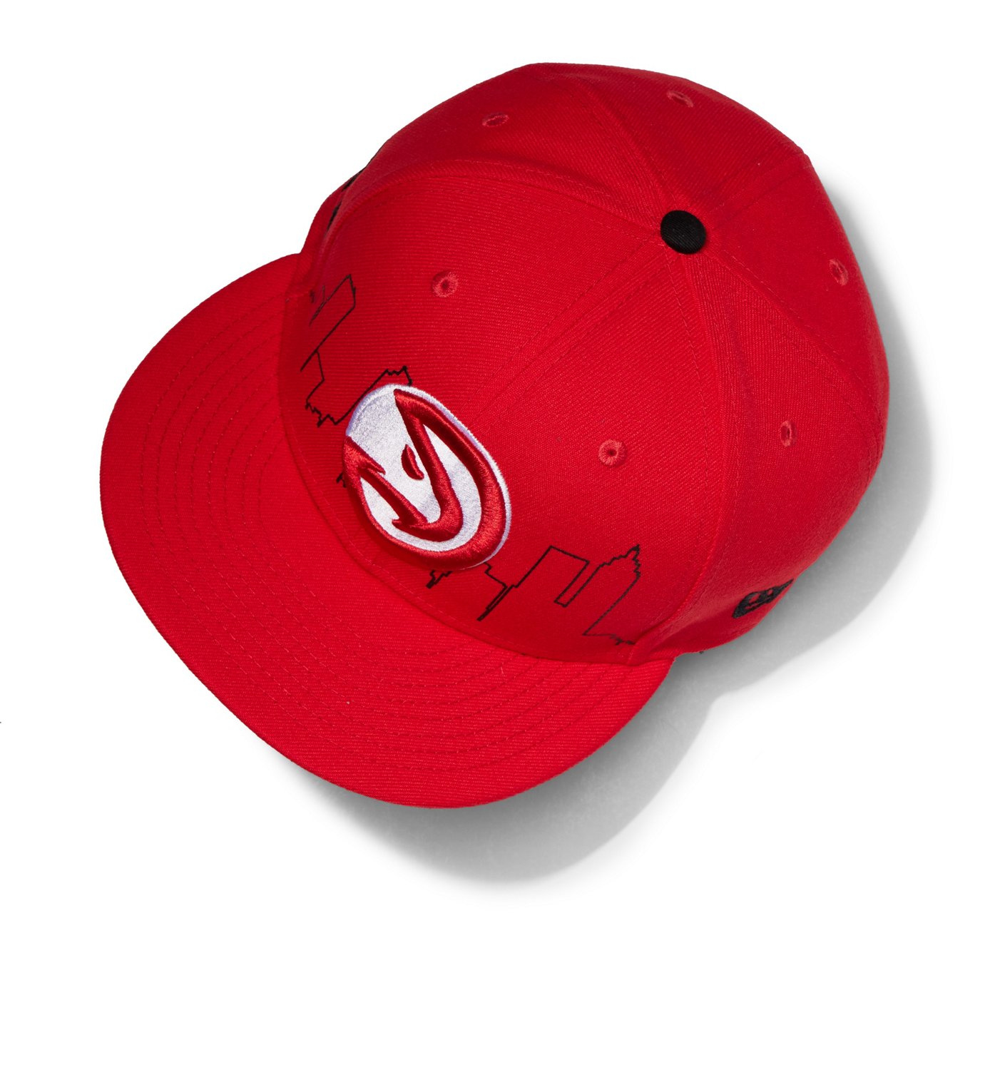 New Era Adults' Atlanta Hawks 9FIFTY DL City Scape Snap Cap - view number 3