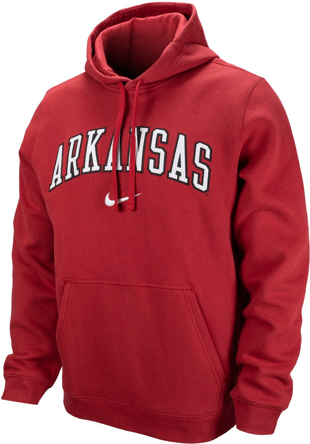 Nike Men's University of Arkansas Tackle Twill Fleece Hoodie | Academy