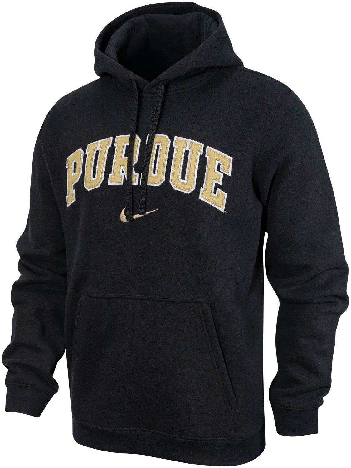 Nike Men s Purdue University Tackle Twill Fleece Hoodie Academy