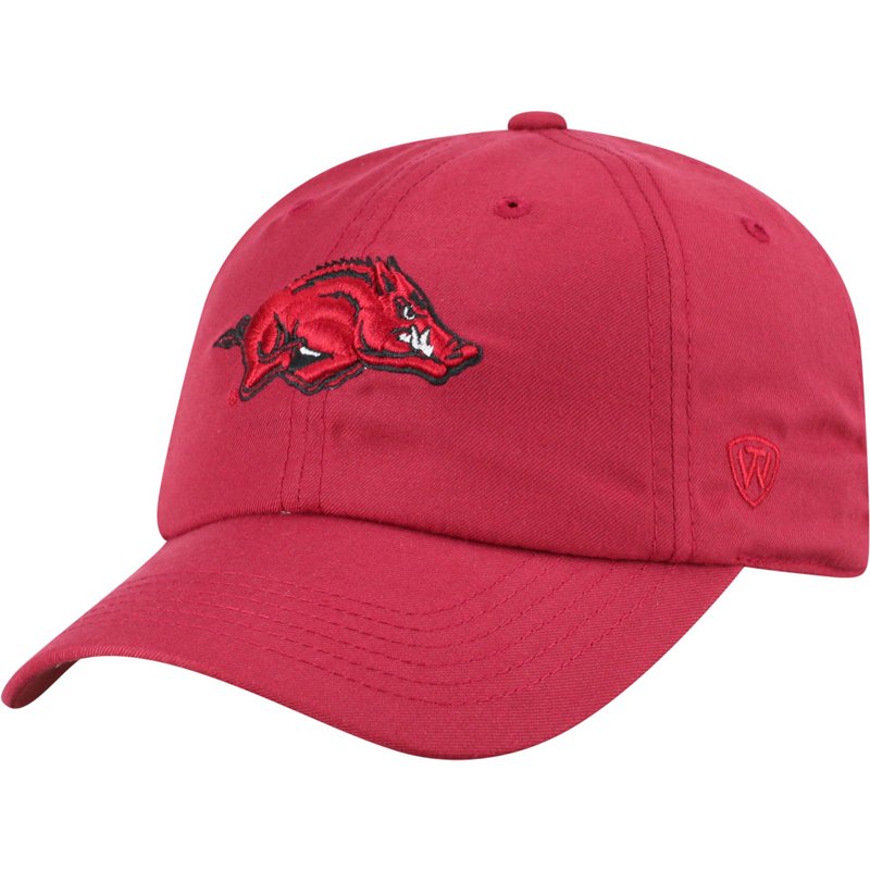 Top of the World Men's University of Arkansas Staple Adjustable Cap West Cardinal - NCAA Men's Caps at Academy Sports