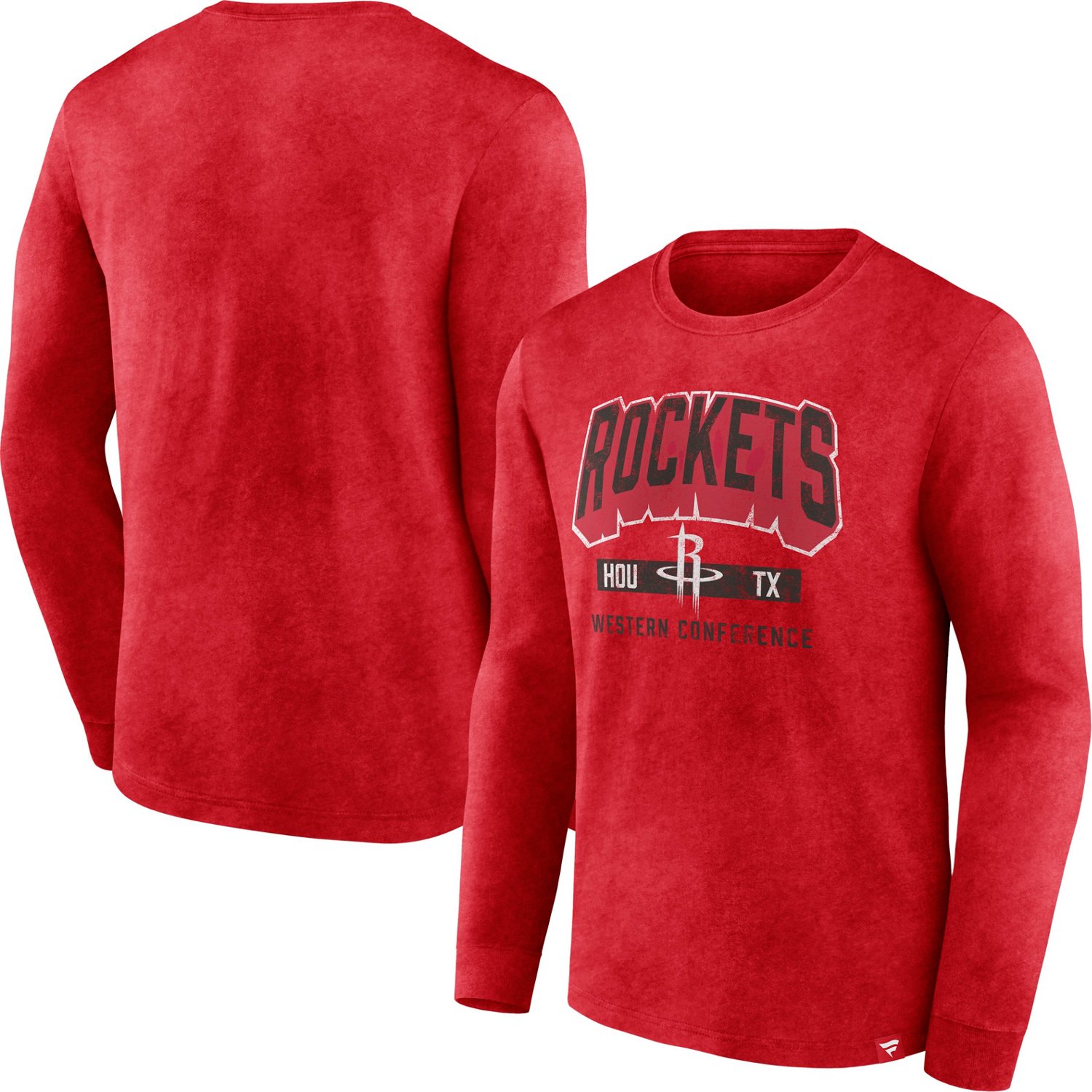 Fanatics Men's Houston Rockets Front Court Press Long Sleeve T-shirt - view number 3