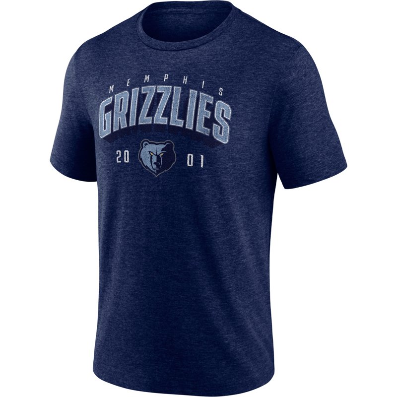 Men's  Navy Memphis Grizzlies Backboard Tri-Blend T-Shirt