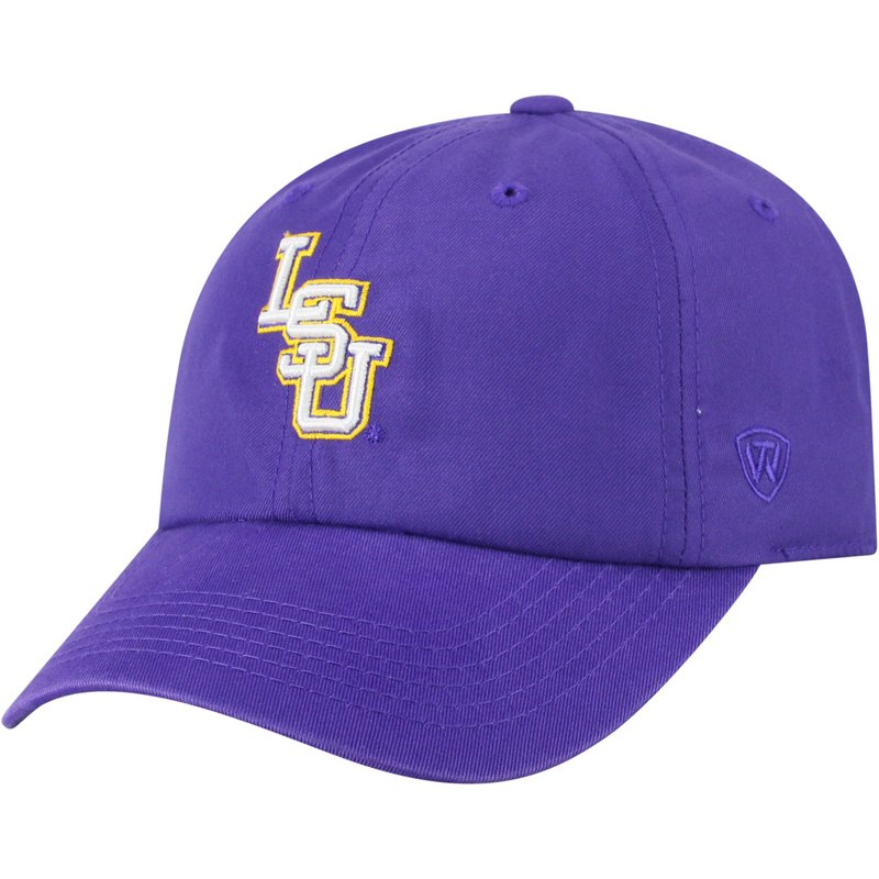 Top of the World Men's Louisiana State University Staple Adjustable Cap Regal Purple - NCAA Men's Caps at Academy Sports