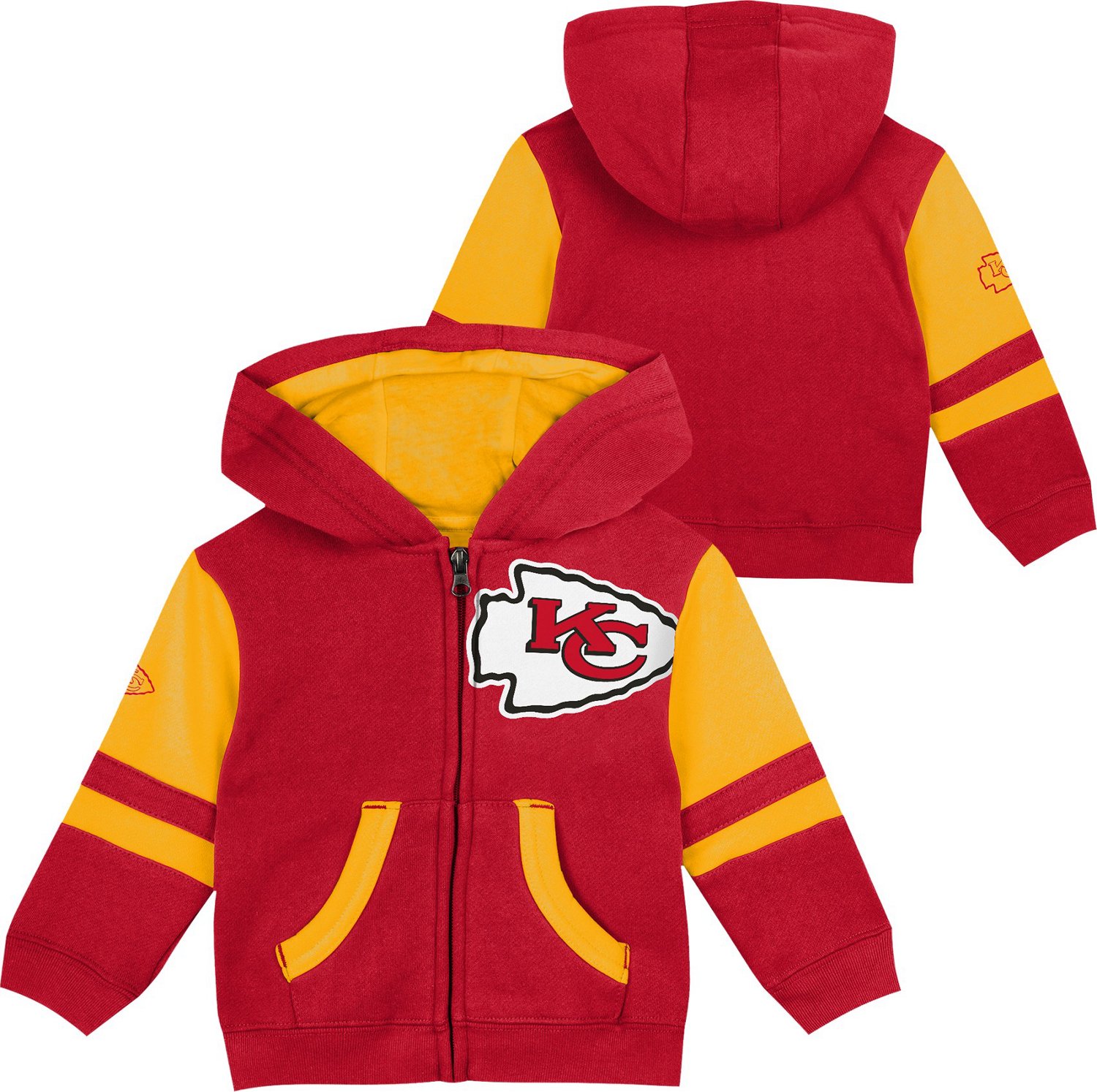 Outerstuff Boys' Kansas City Chiefs TDLR Stadium Full-Zip Fleece Hoodie - view number 3