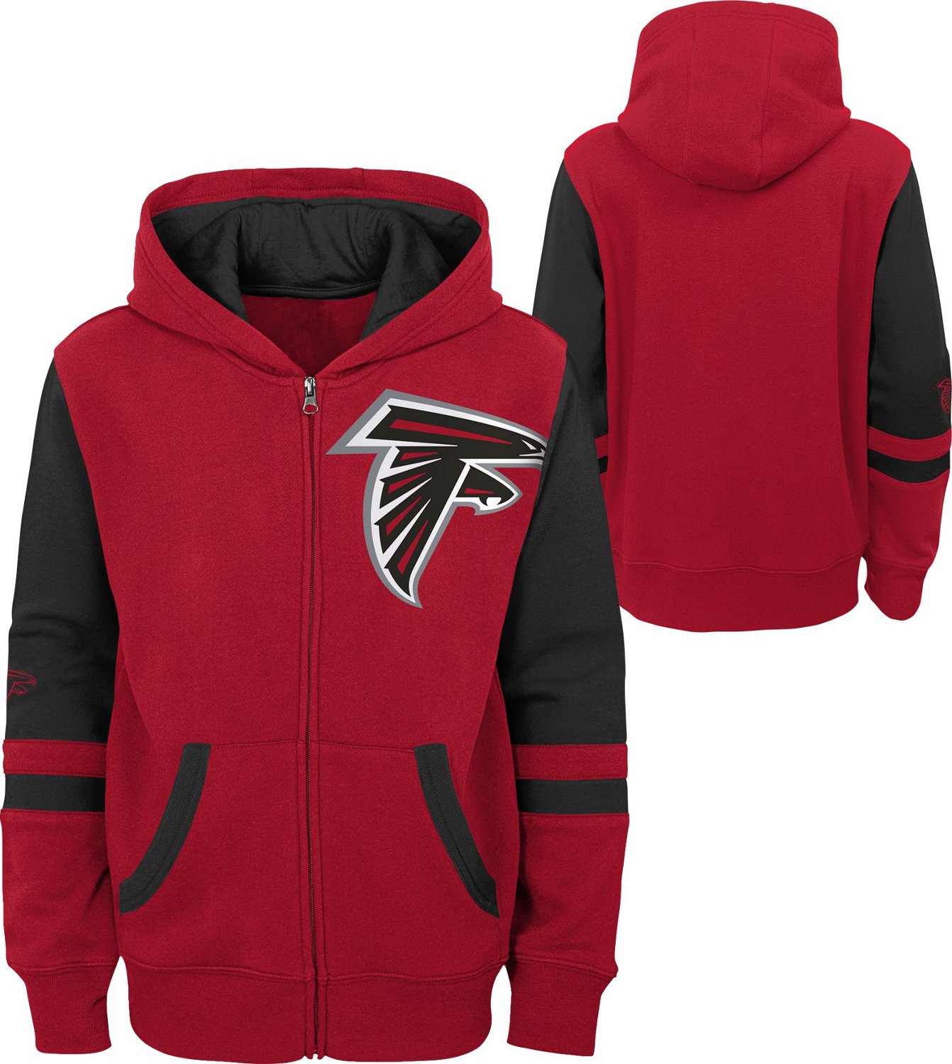 Outerstuff Boys' Atlanta Falcons Stadium Full-Zip Fleece Hoodie - view number 3