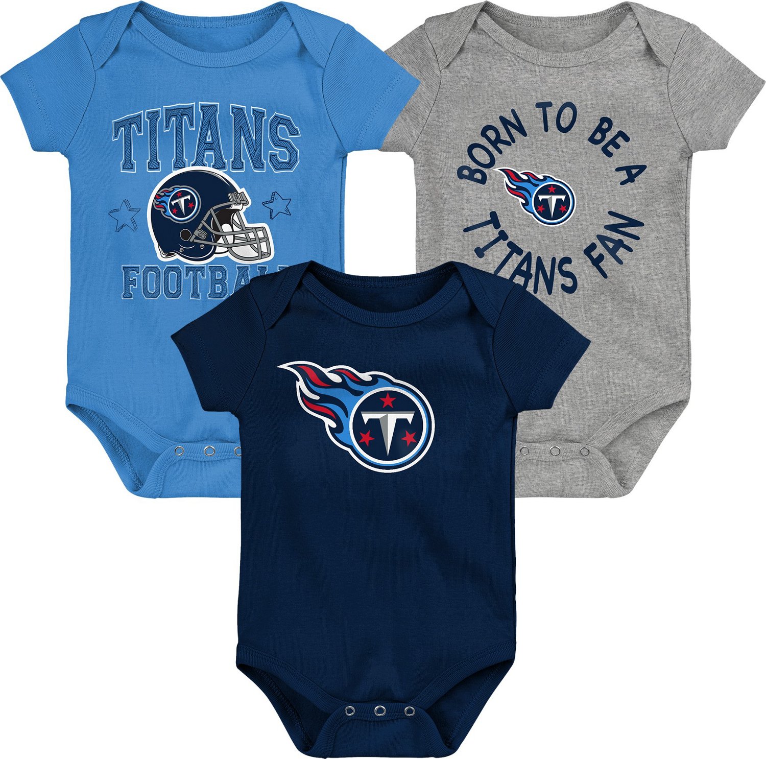 Outerstuff Infants' Tennessee Titans Born to Be 3-Piece Creeper Onesie Set