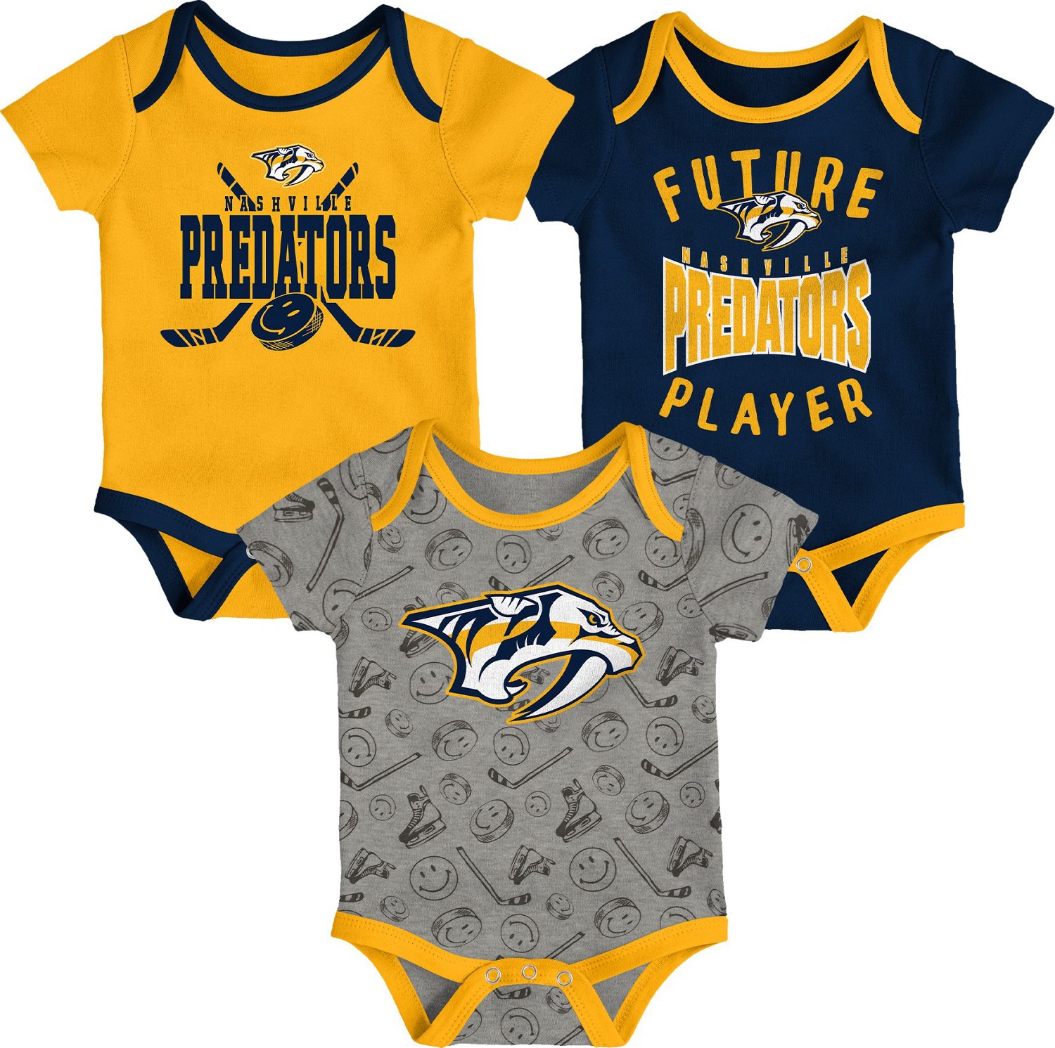 Outerstuff Infants' Nashville Predators Full Strength Creeper Set | Academy