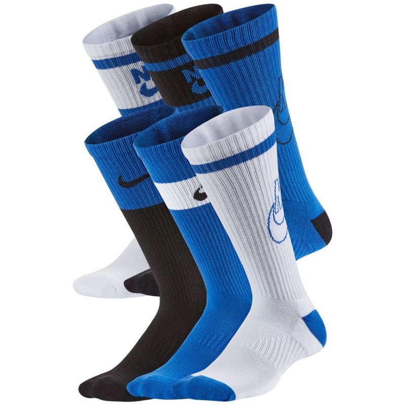 Nike Kids' Everyday Cushioned Crew Socks 6 Pack