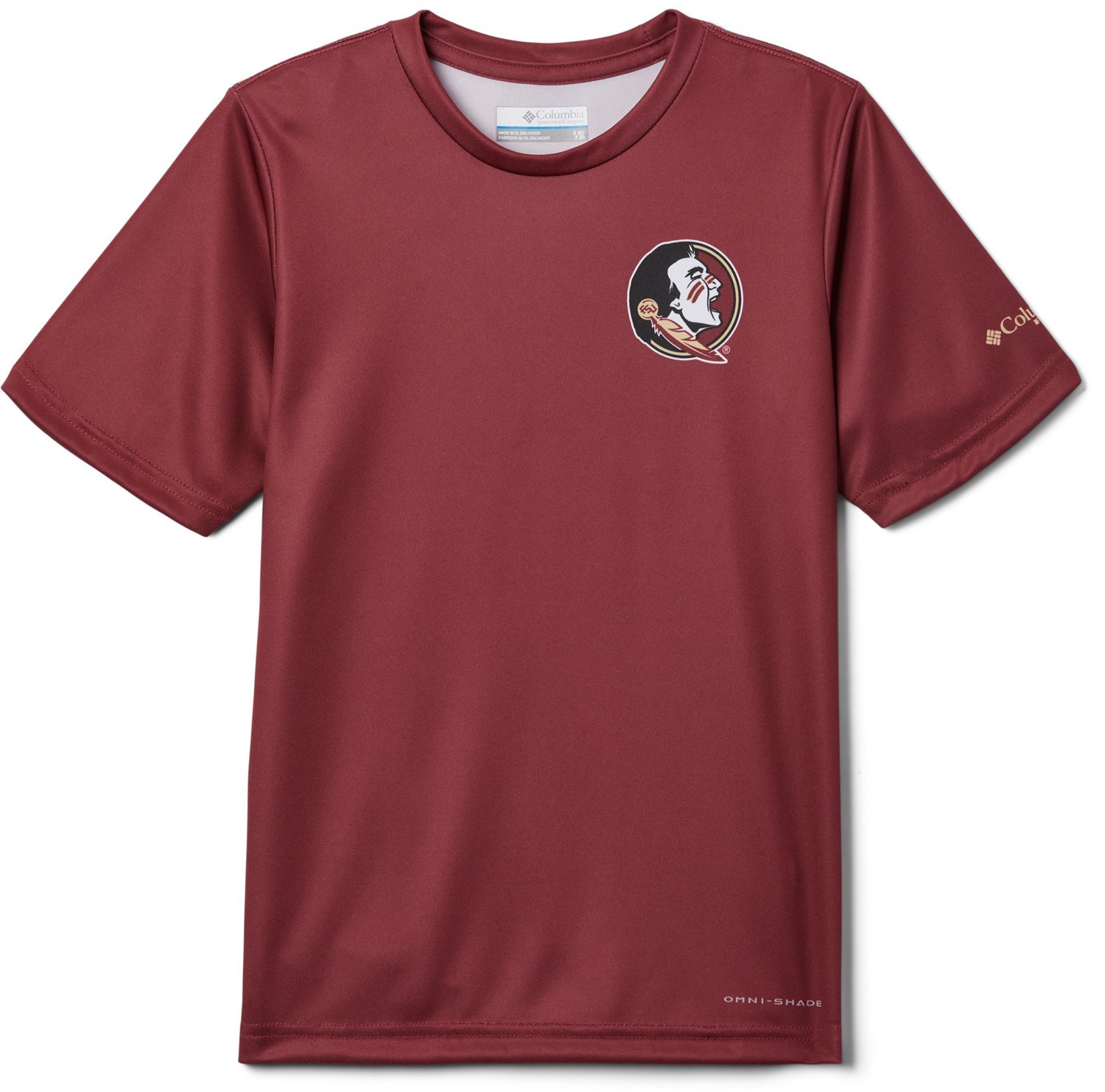 Columbia Sportswear Youth Florida State University Terminal Tackle Short Sleeve Shirt - view number 2