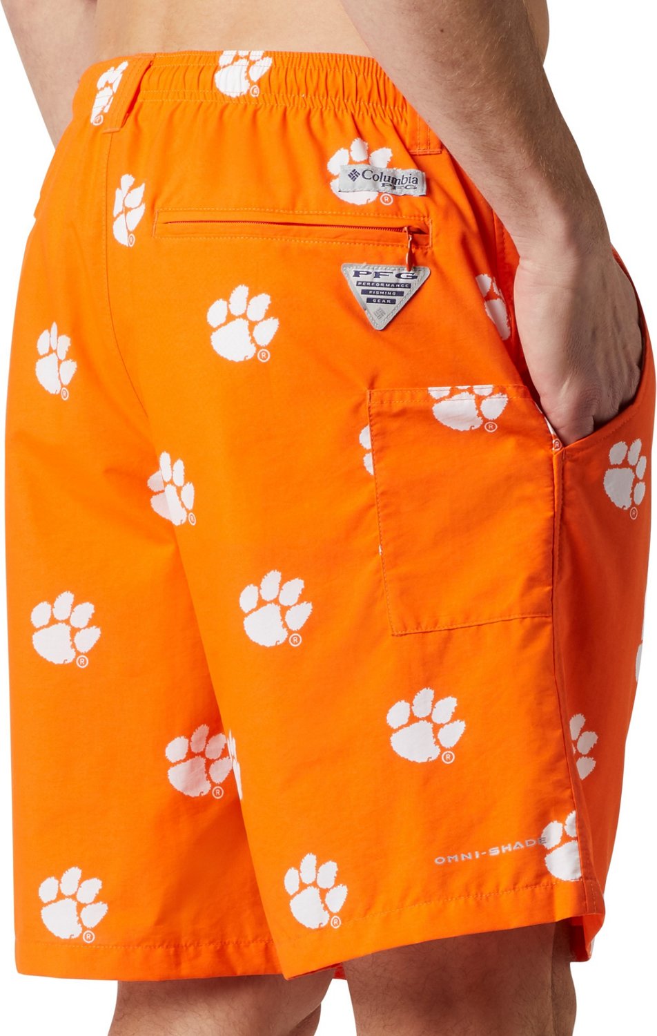 Columbia Sportswear Men's Clemson University Backcast II Printed Shorts - view number 5