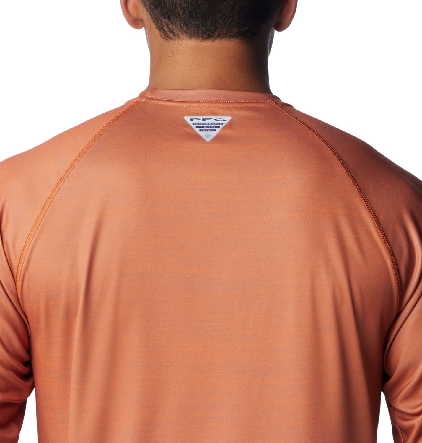 Columbia Sportswear Men's University of Texas PFG Terminal Tackle Heather Long Sleeve Shirt - view number 5