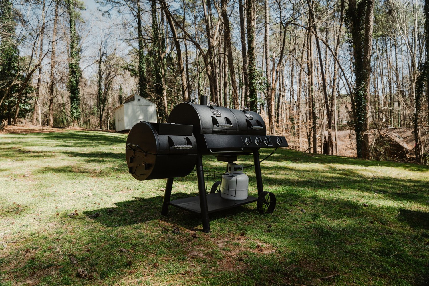 Oklahoma Joe's Longhorn Combo Grill and Smoker                                                                                   - view number 10