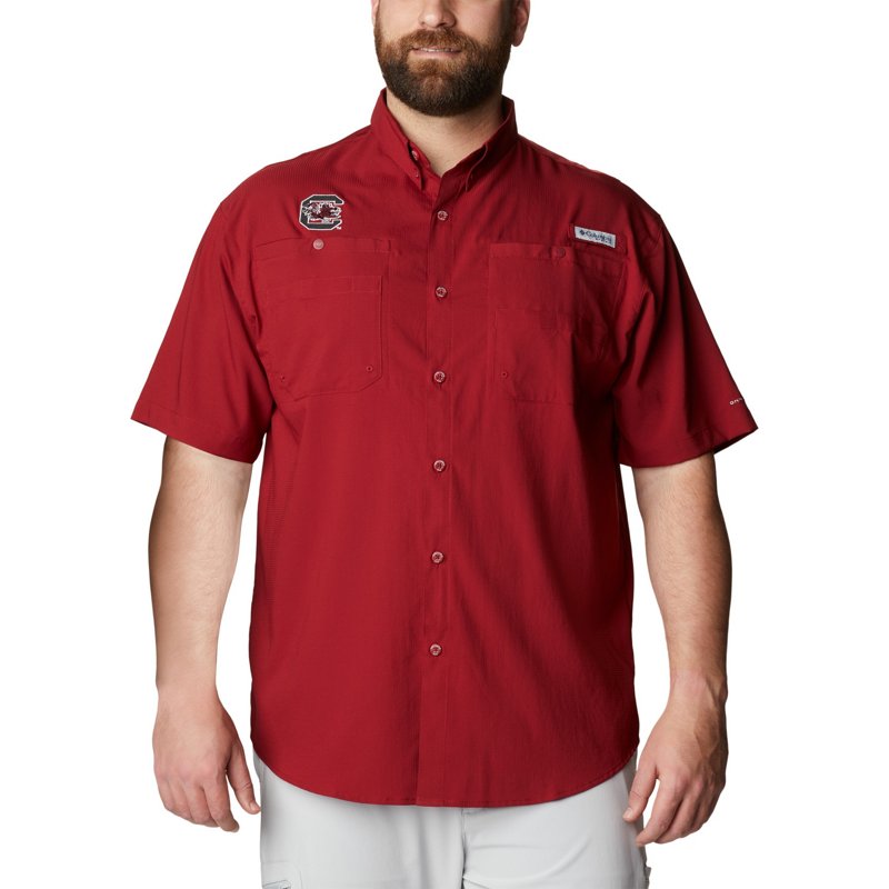 Columbia Sportswear Men's University of South Carolina Gamecocks Collegiate Big Tamiami Button Down Shirt