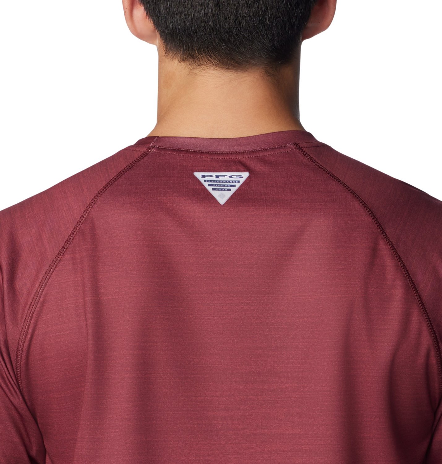 Columbia Sportswear Men's Texas A&M University PFG Terminal Tackle Heather Long Sleeve Shirt - view number 5