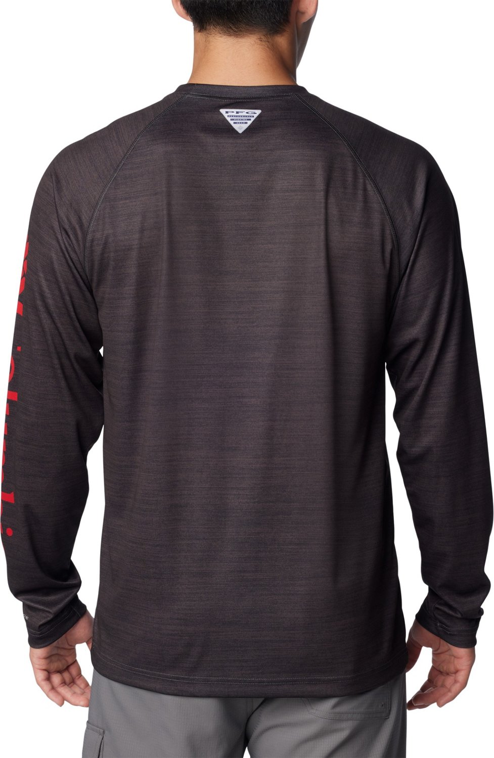 Columbia Sportswear Men's University of Georgia PFG Terminal Tackle Heather Long Sleeve Shirt - view number 2