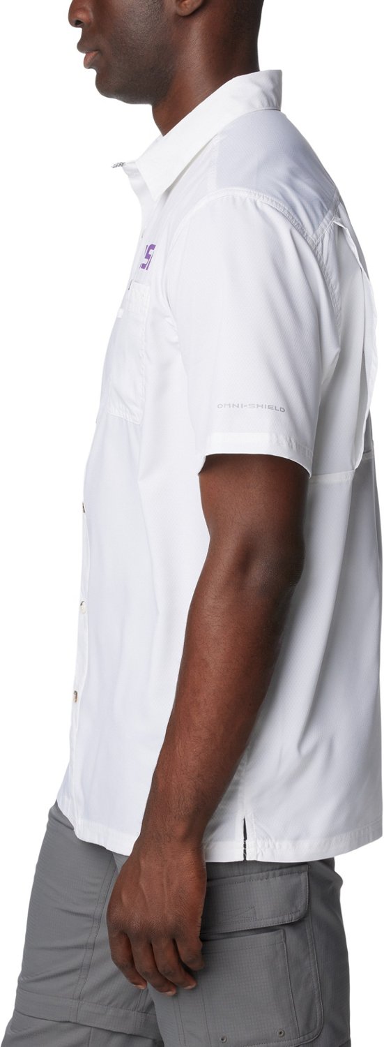 Columbia Sportswear Men's Louisiana State University PFG Slack Tide Camp Button Down Shirt - view number 4