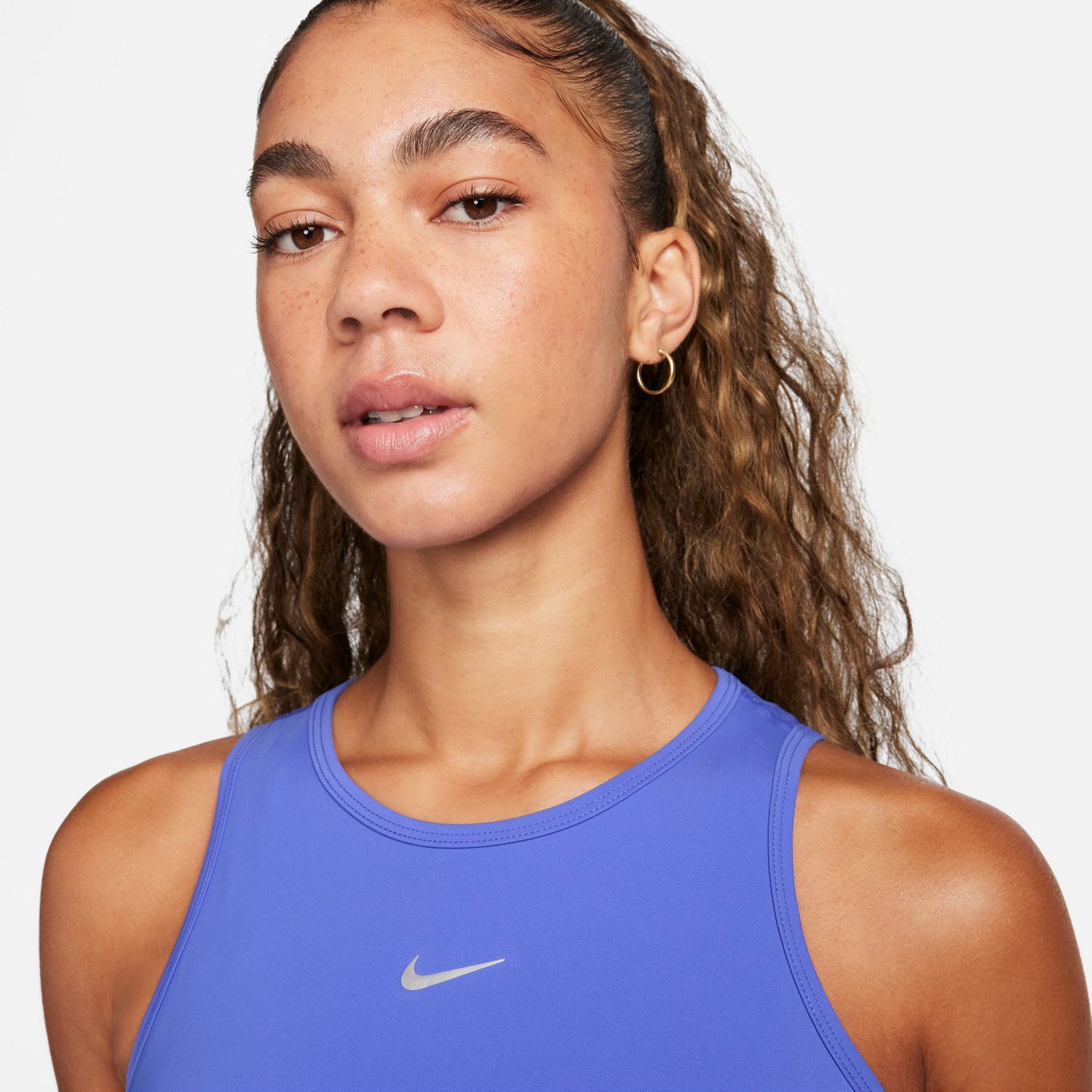 Nike Women's Dri-FIT Shine Cropped Tank Top - view number 3