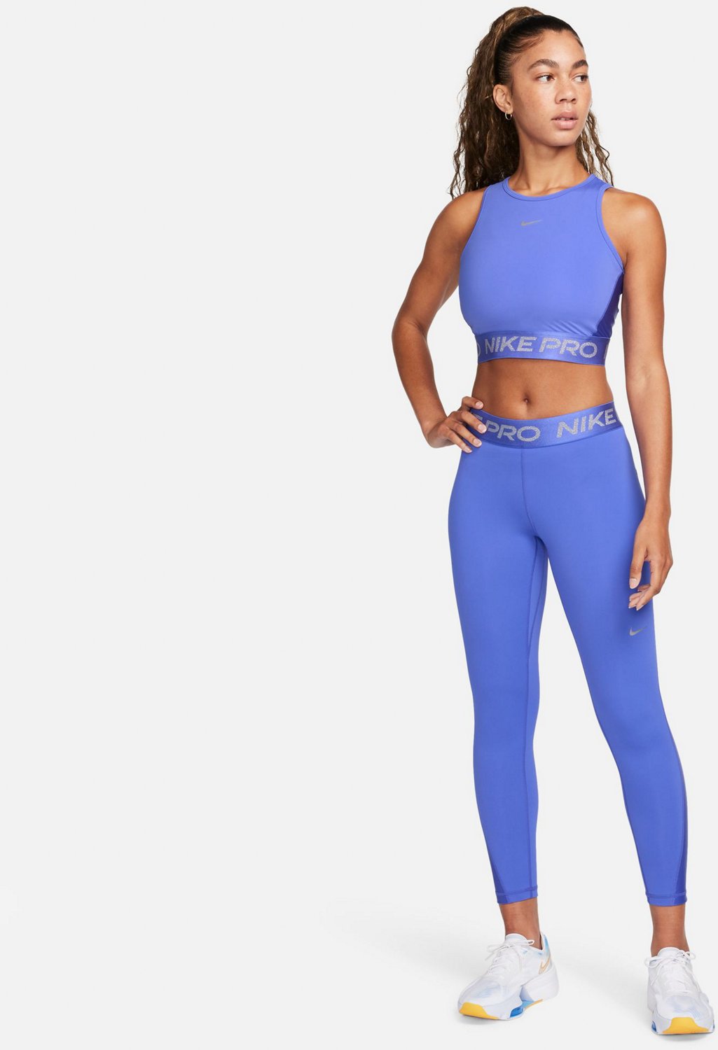Nike Women's Dri-FIT Shine Cropped Tank Top - view number 5