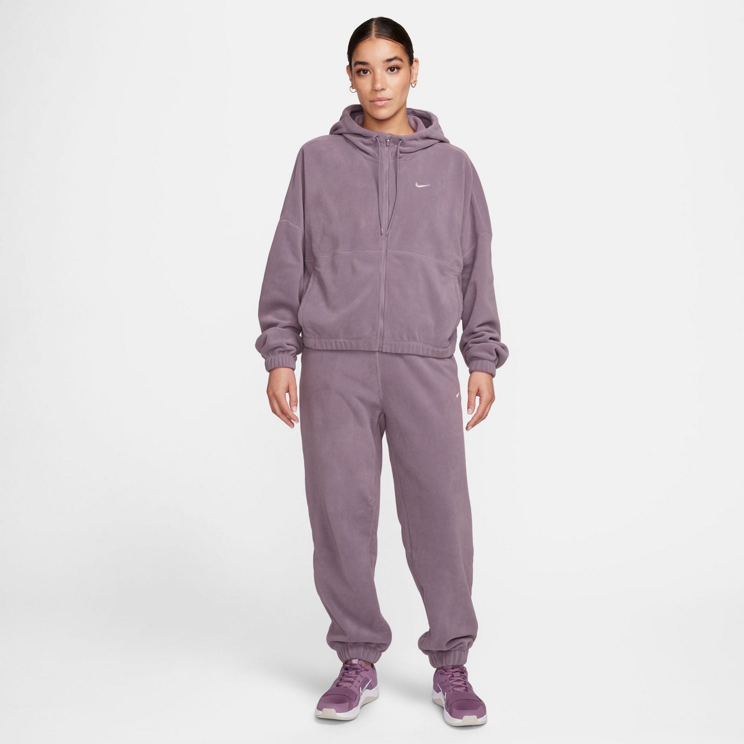 Nike Women's One Therma-Fit Full-Zip Polar Hoodie - view number 4