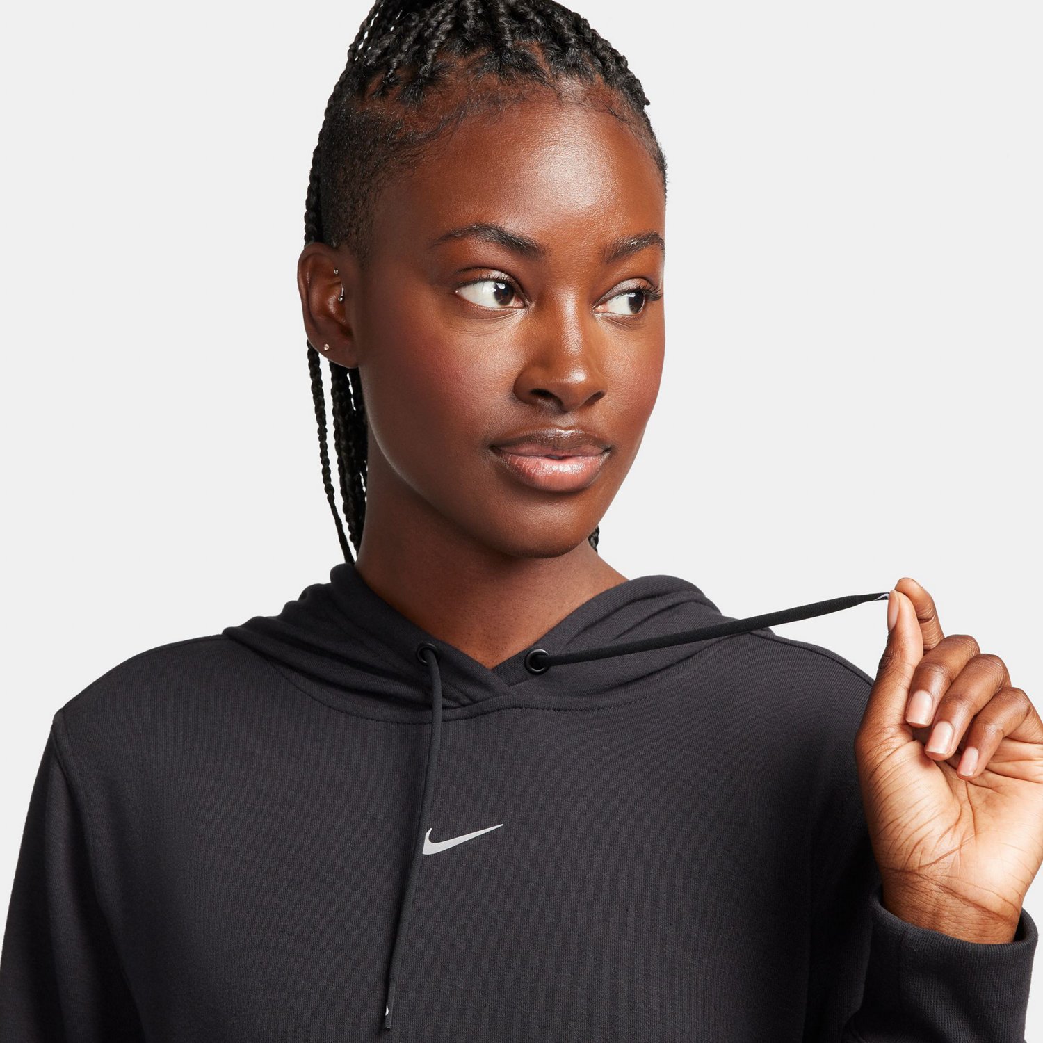 Nike Women's One DriFIT Graphic Hoodie Academy