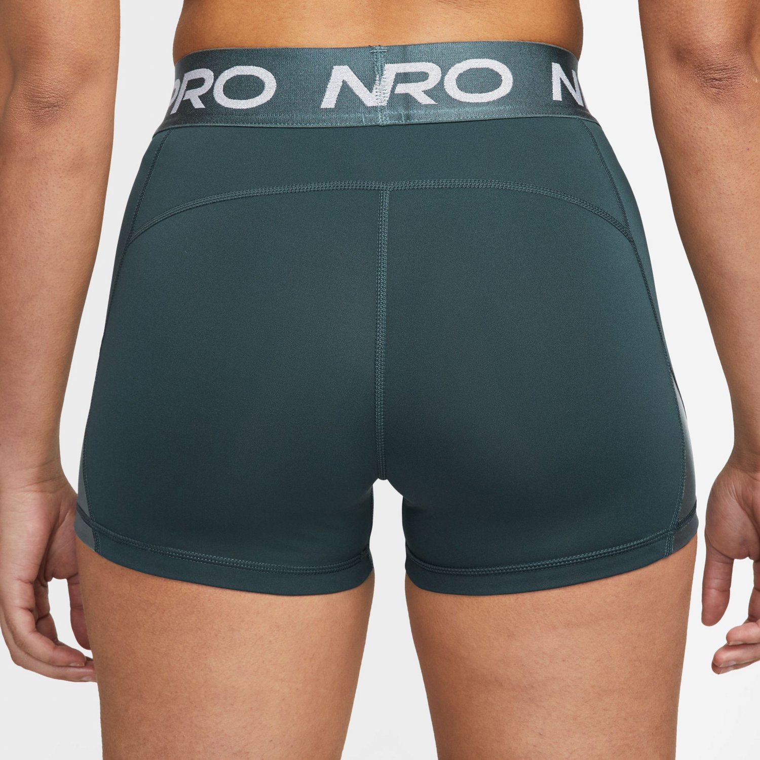 Nike Women's Pro Mid-Rise Shine Shorts 3 in - view number 2