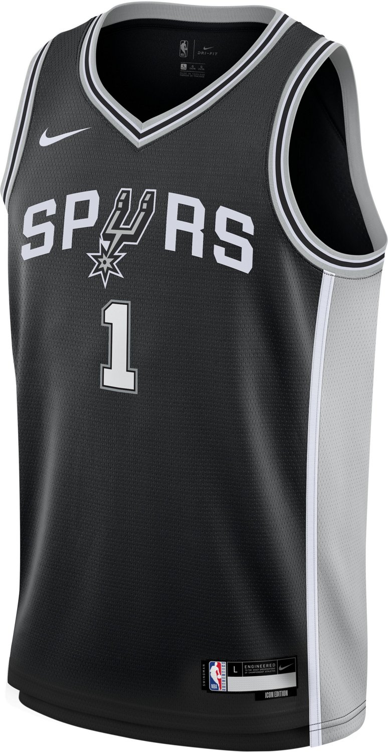 Nike Boys' San Antonio Spurs Victor Wembanyama 1 Icon Swingman Jersey - view number 2