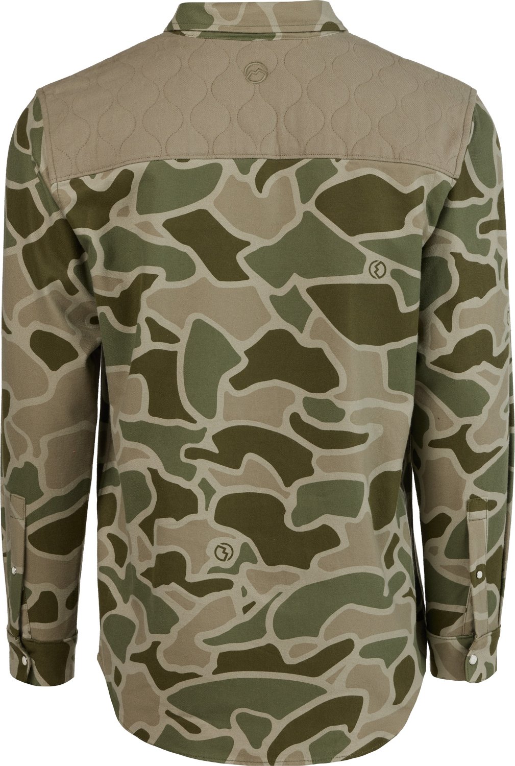 Magellan Outdoors Men's Pecos Ridge Quilted Yoke Camo Flannel ShirtJac Academy