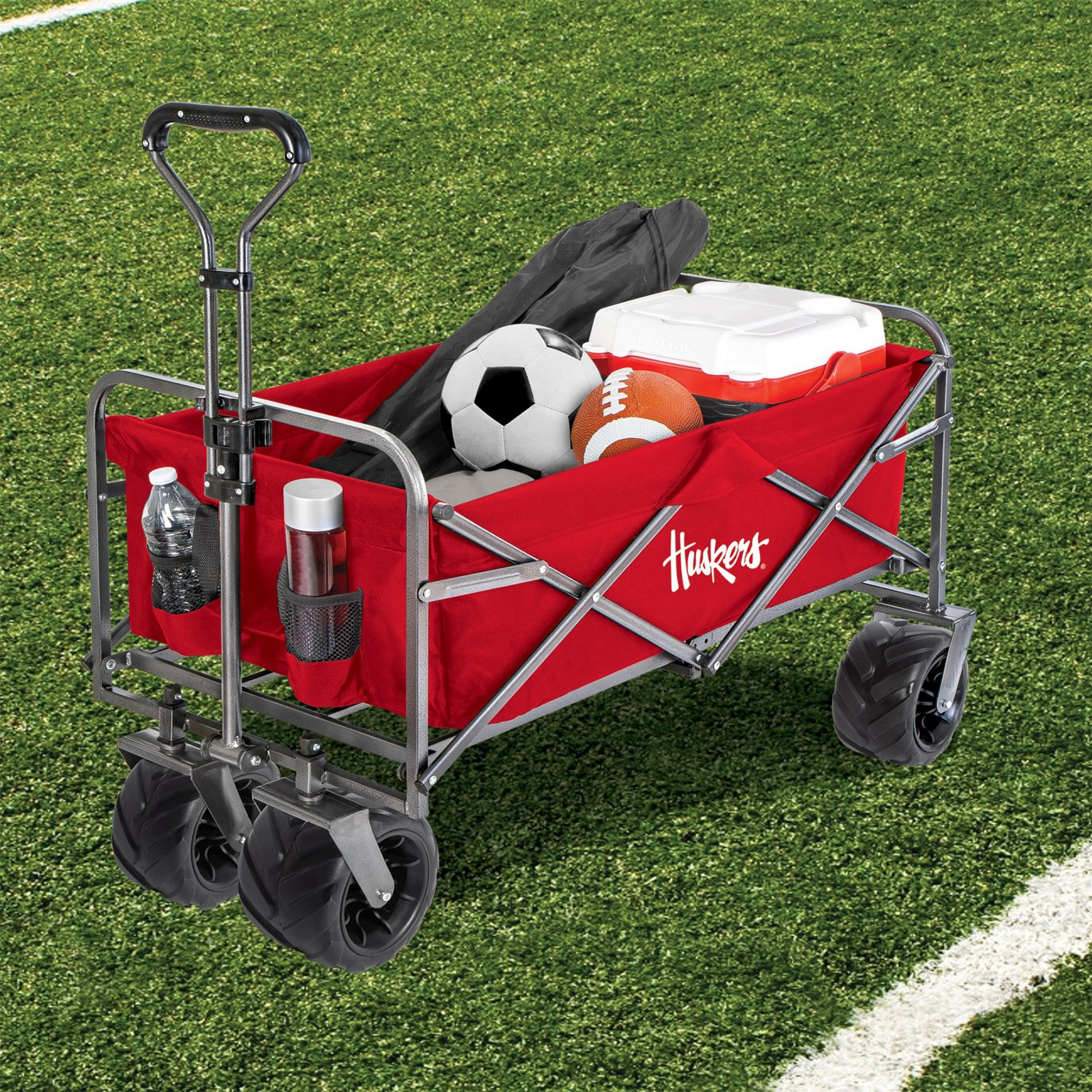 Smart Design University of Nebraska Heavy Duty Collapsible Sports Wagon - view number 4