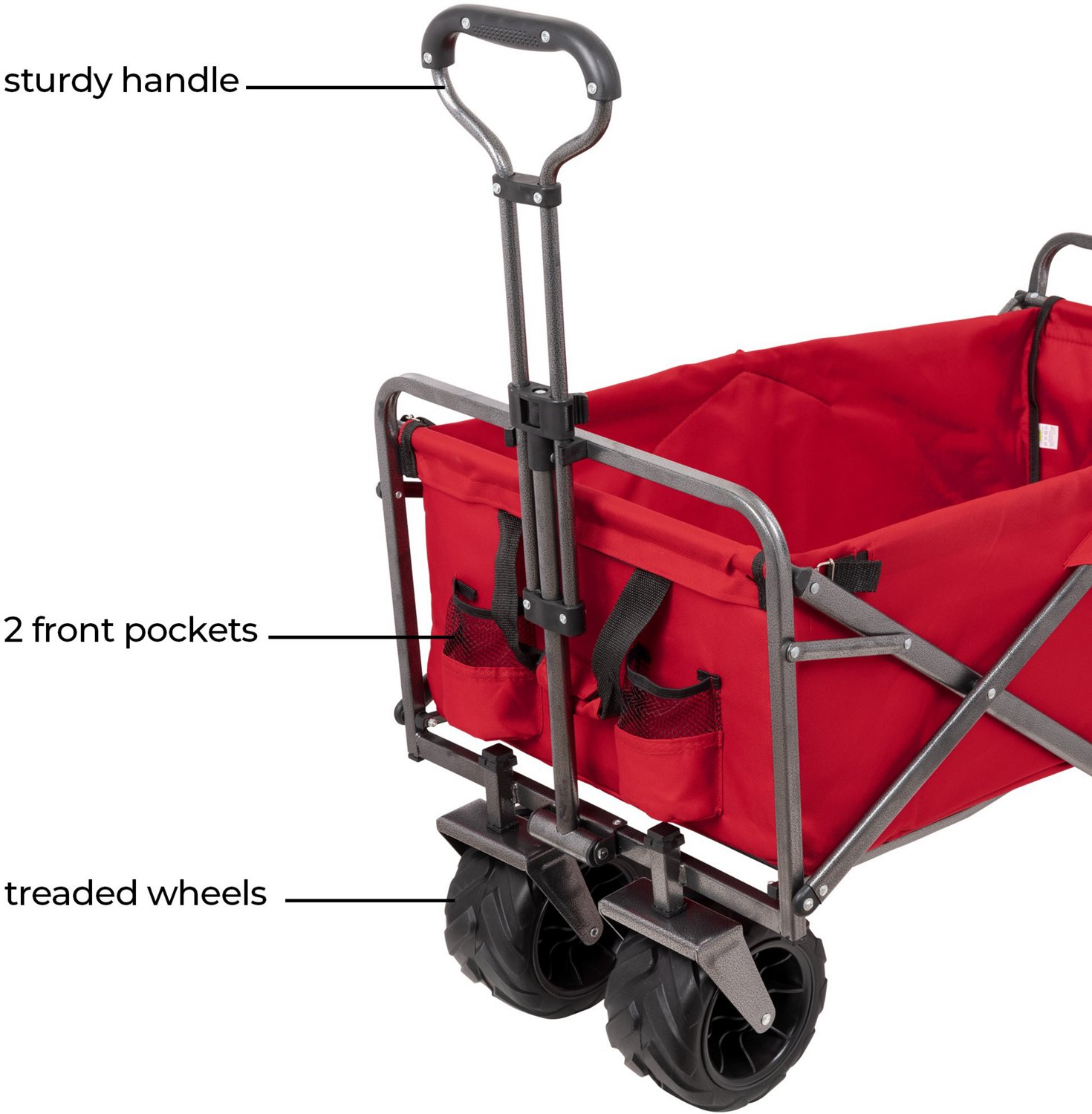 Smart Design University of Utah Heavy Duty Collapsible Sports Wagon - view number 3