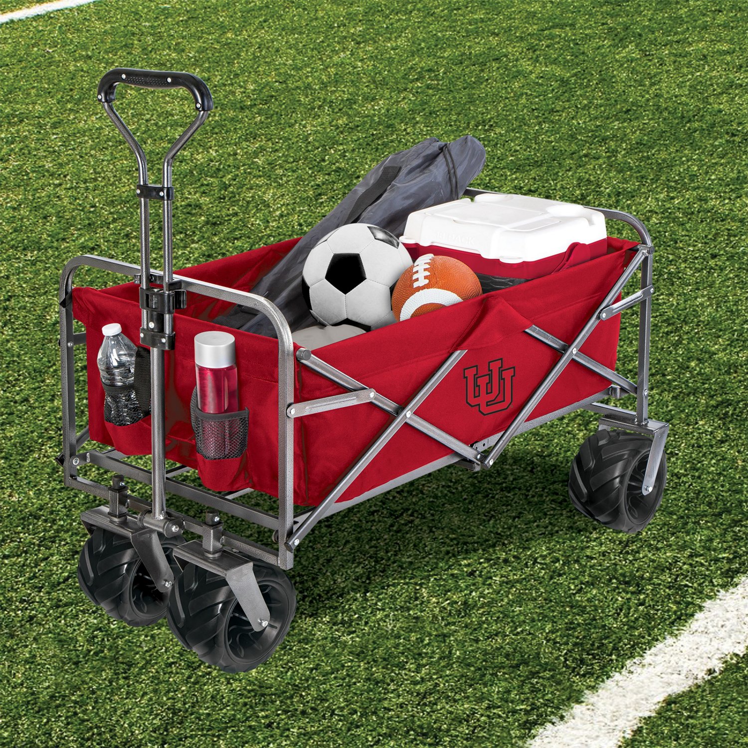 Smart Design University of Utah Heavy Duty Collapsible Sports Wagon - view number 4