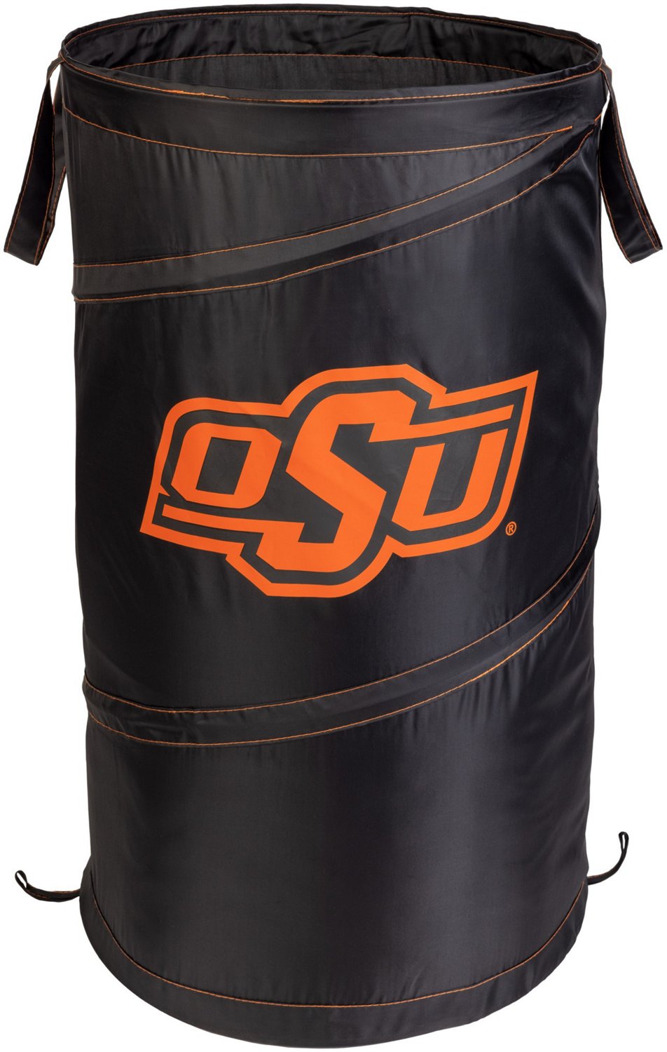Smart Design Oklahoma State University Pop Up Spiral Collapsible Laundry Hamper