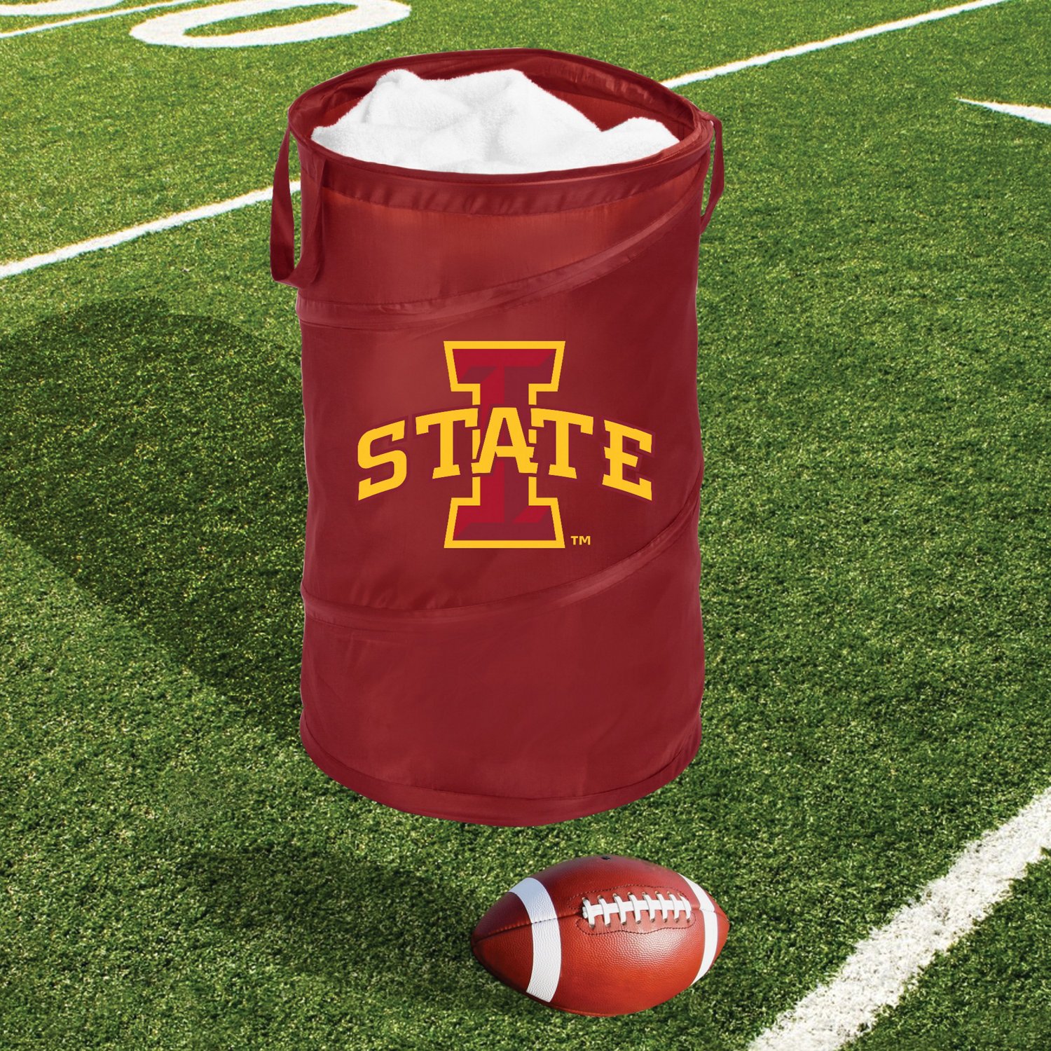 Smart Design Iowa State University Pop Up Spiral Collapsible Laundry Hamper - view number 3