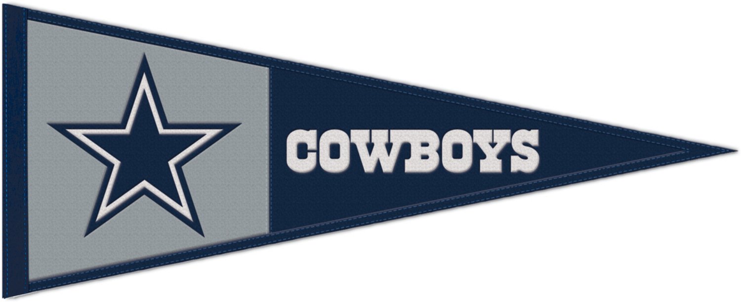 WinCraft Dallas Cowboys 13 in x 32 in Wool Pennant