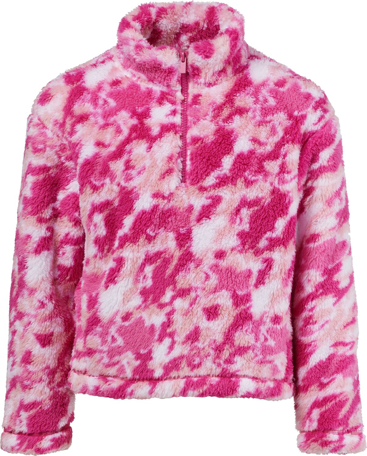 BCG Girls' Printed Sherpa 1/4 Zip Sweatshirt | Academy