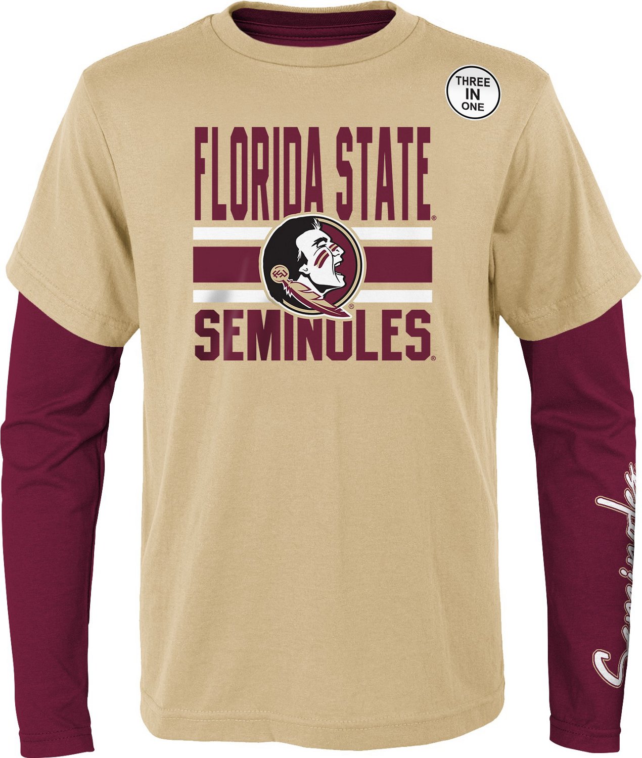 Outerstuff Youth Florida State University Fan Wave 3-in-1 T-shirt - view number 2