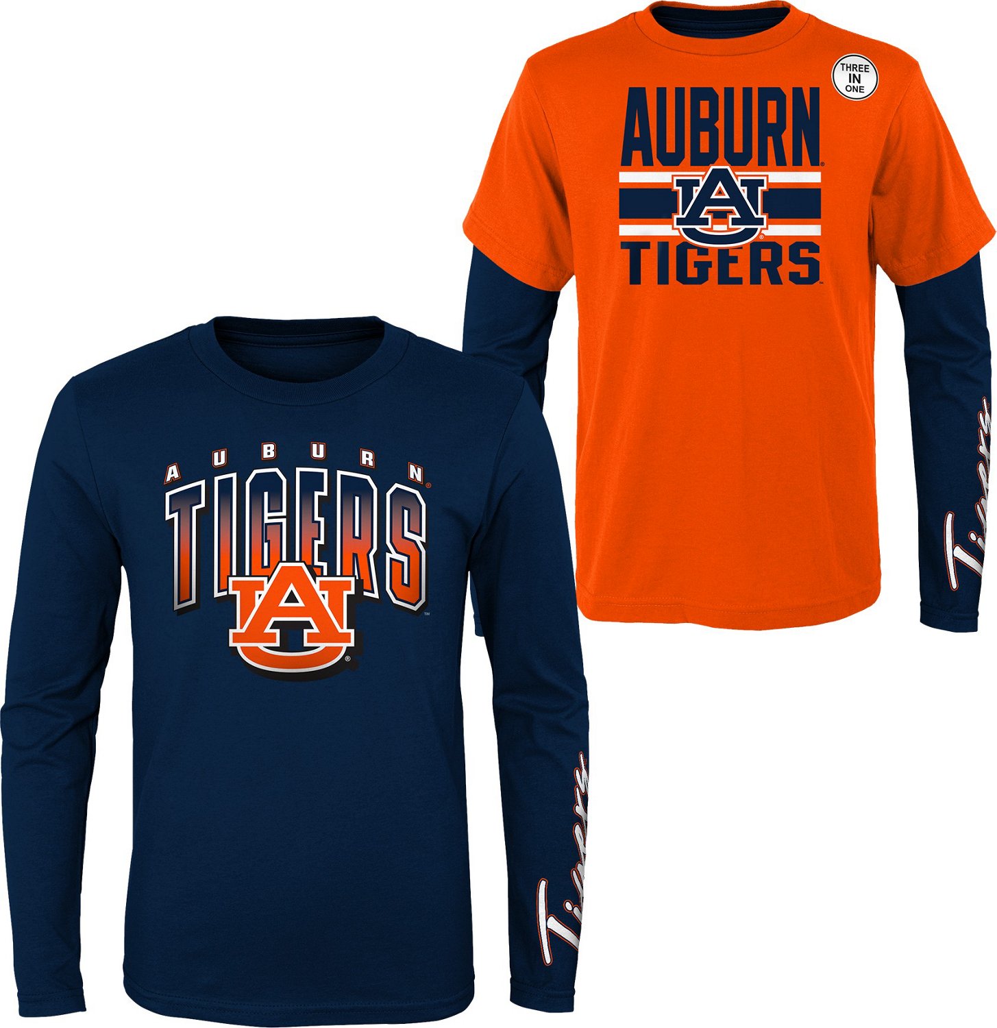 Outerstuff Youth Auburn University Fan Wave 3-in-1 T-shirt