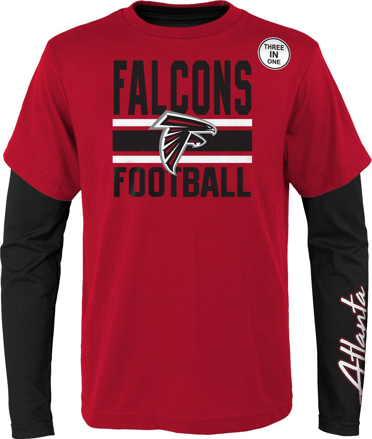 Outerstuff Boys' 8-20 Atlanta Falcons Fan Fave 3-in-1 Combo T-shirt - view number 2
