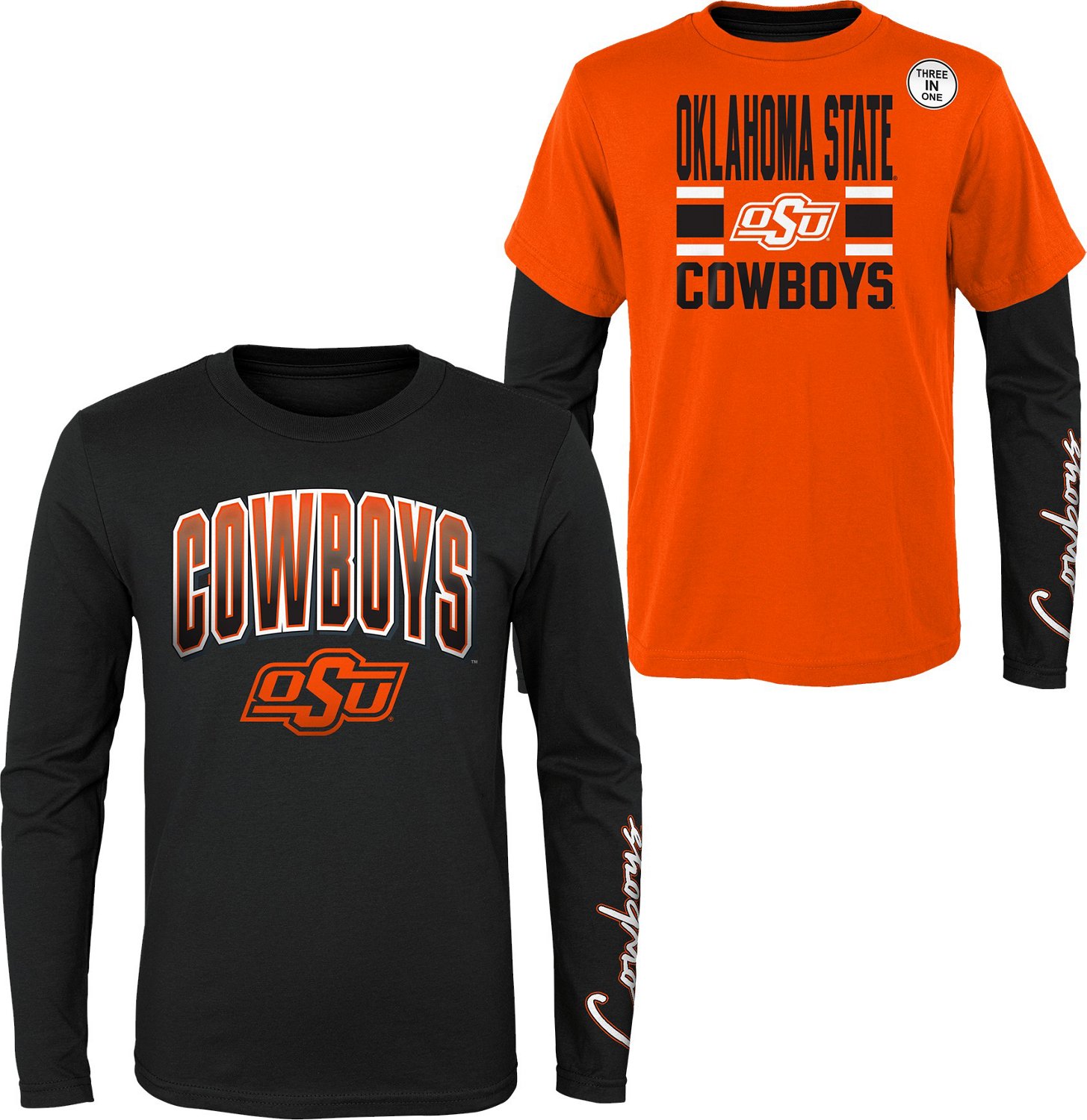 Outerstuff Youth Oklahoma State University Fan Wave 3-in-1 T-shirt