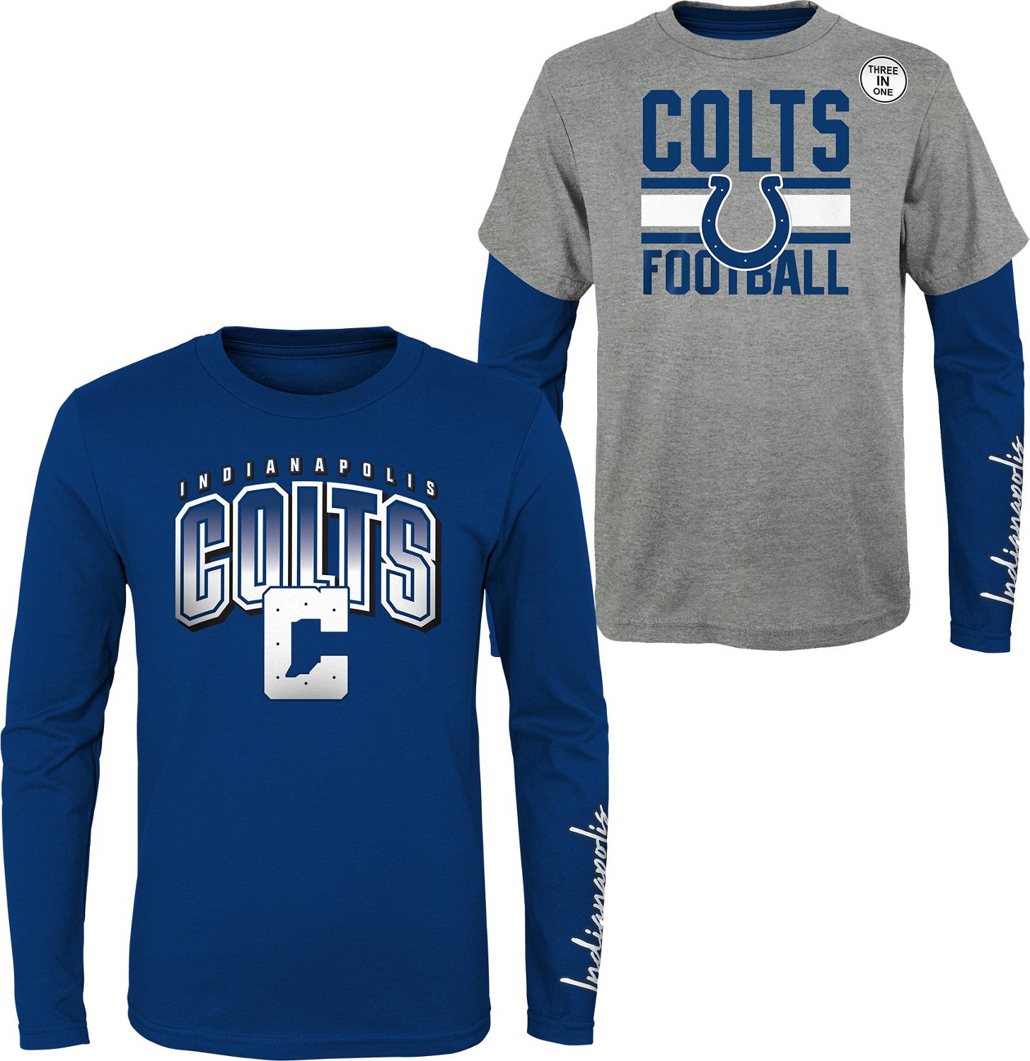 Outerstuff Boys' 4-7 Indianapolis Colts Fan Fave 3-in-1 Combo T-shirt