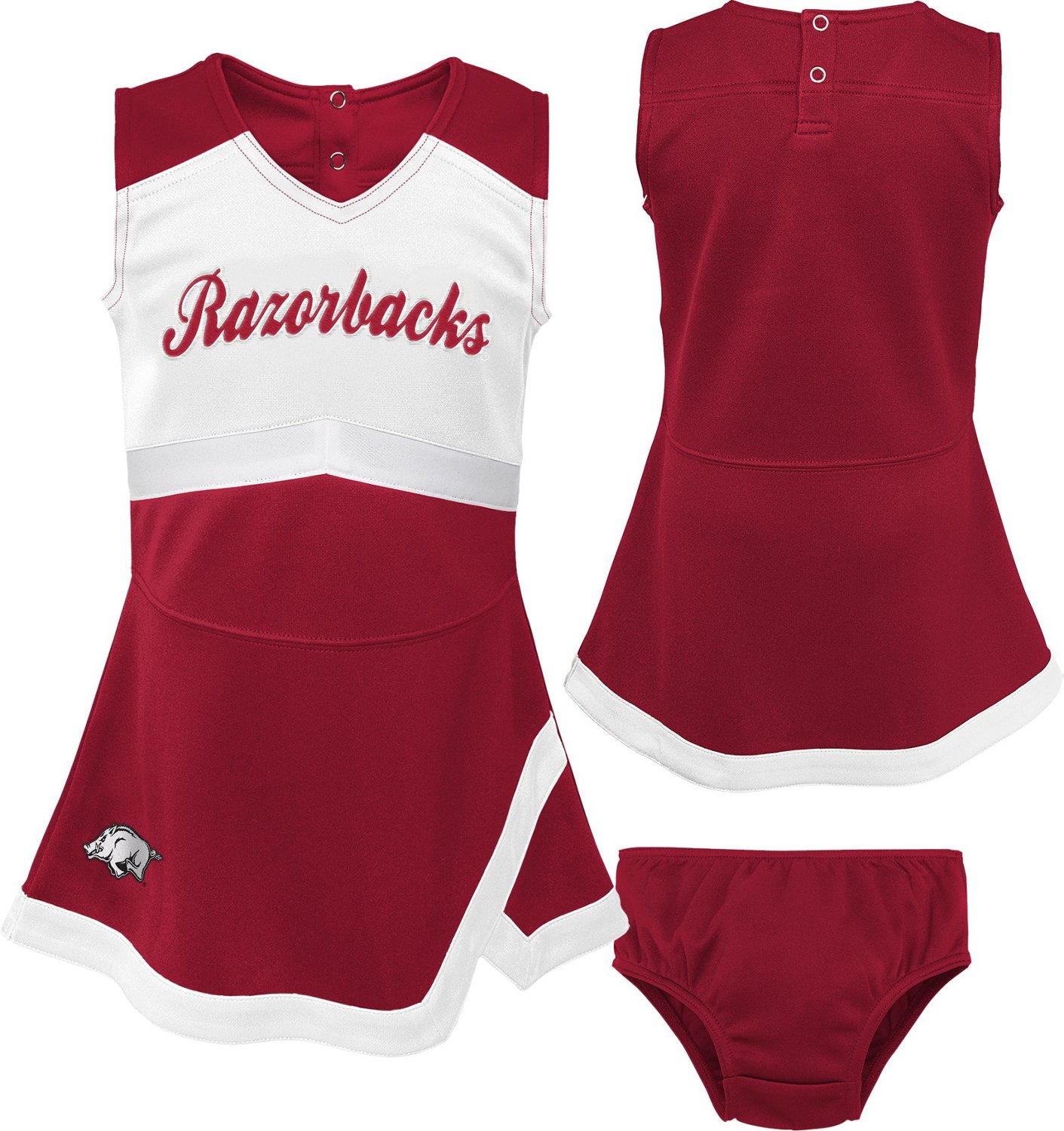 Outerstuff Toddlers' University of Arkansas Cheer Captain Dress                                                                  - view number 4