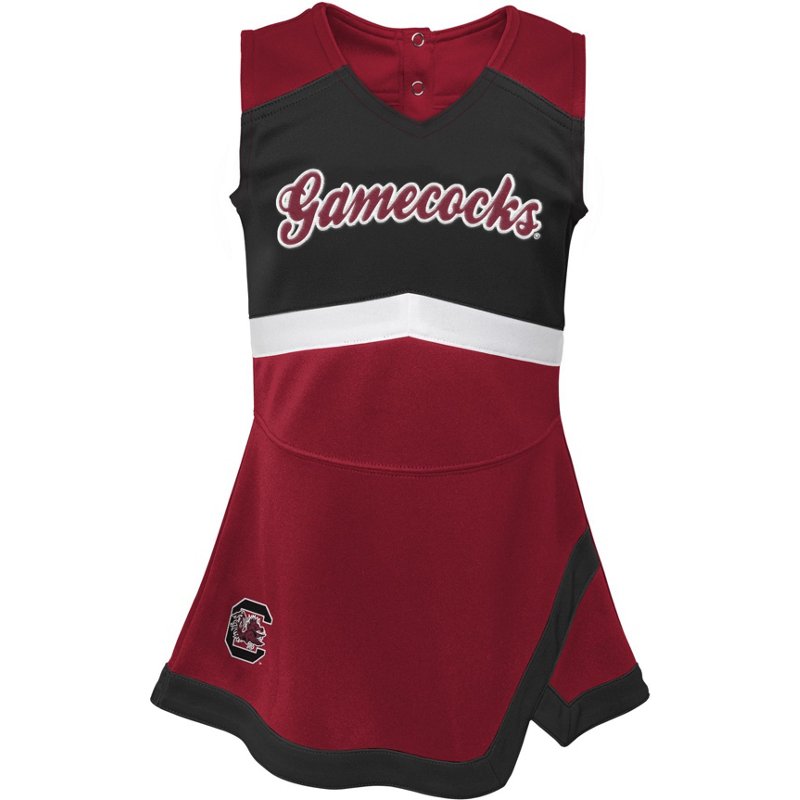 Outerstuff Toddlers' University of South Carolina Cheer Captain Dress Red/Black, 3 Toddler - NCAA Youth Apparel at Academy Sports