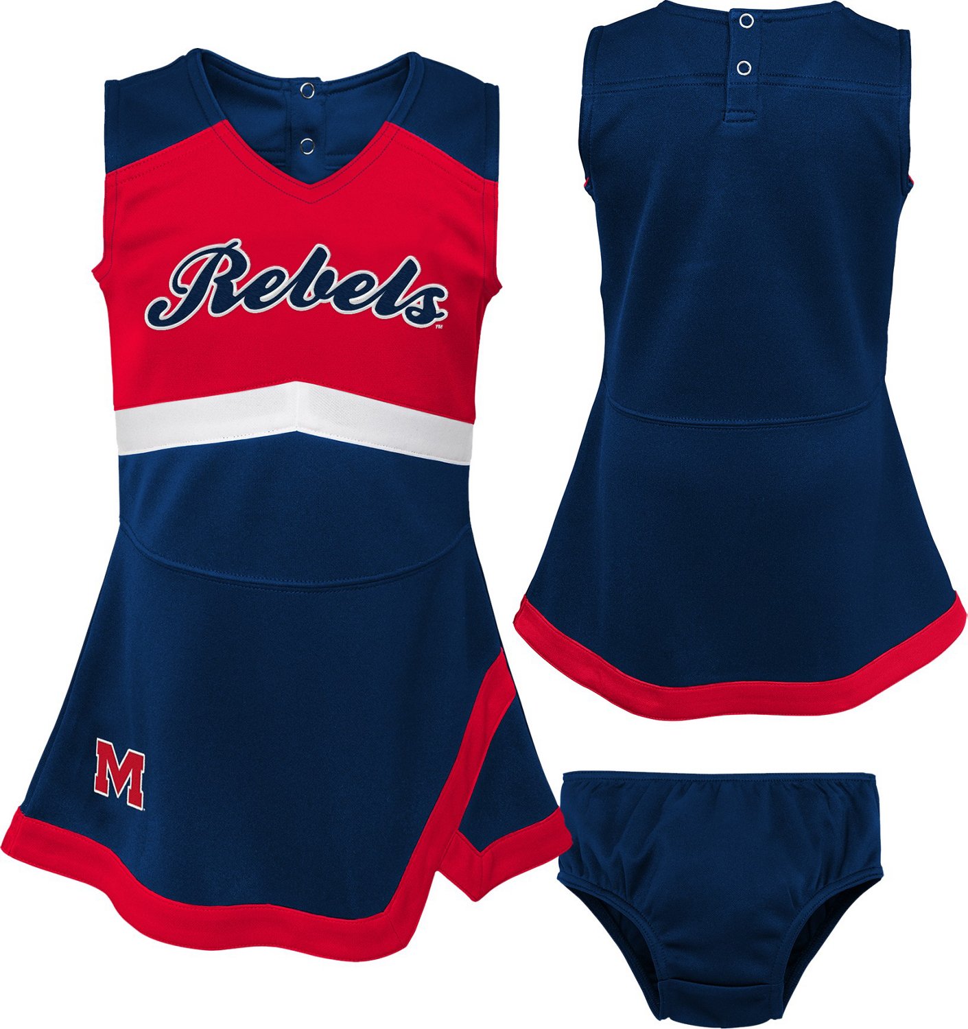 Outerstuff Toddlers' University of Mississippi Cheer Captain Dress - view number 4