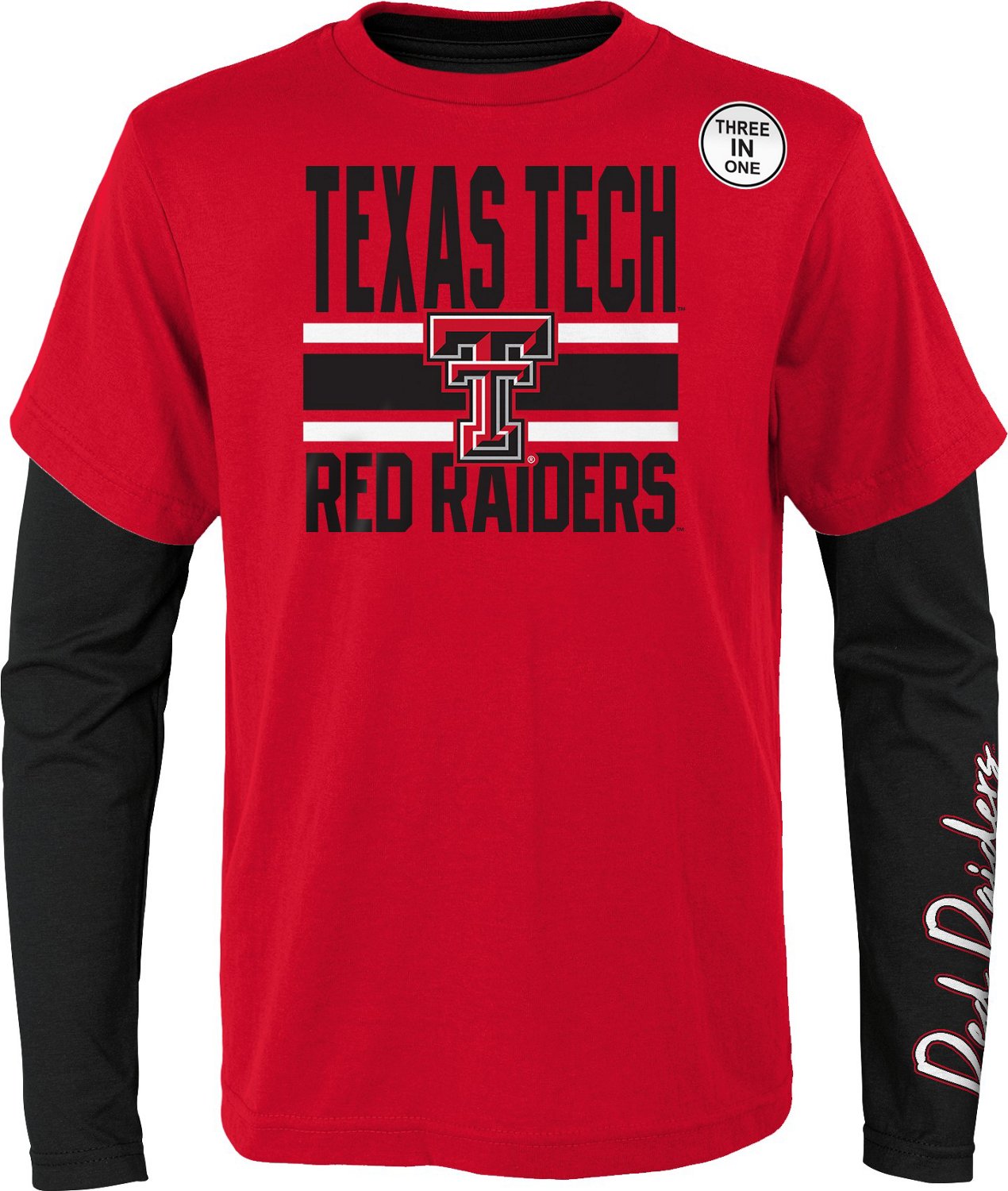 Outerstuff Youth Texas Tech University Fan Wave 3-in-1 T-shirt - view number 2