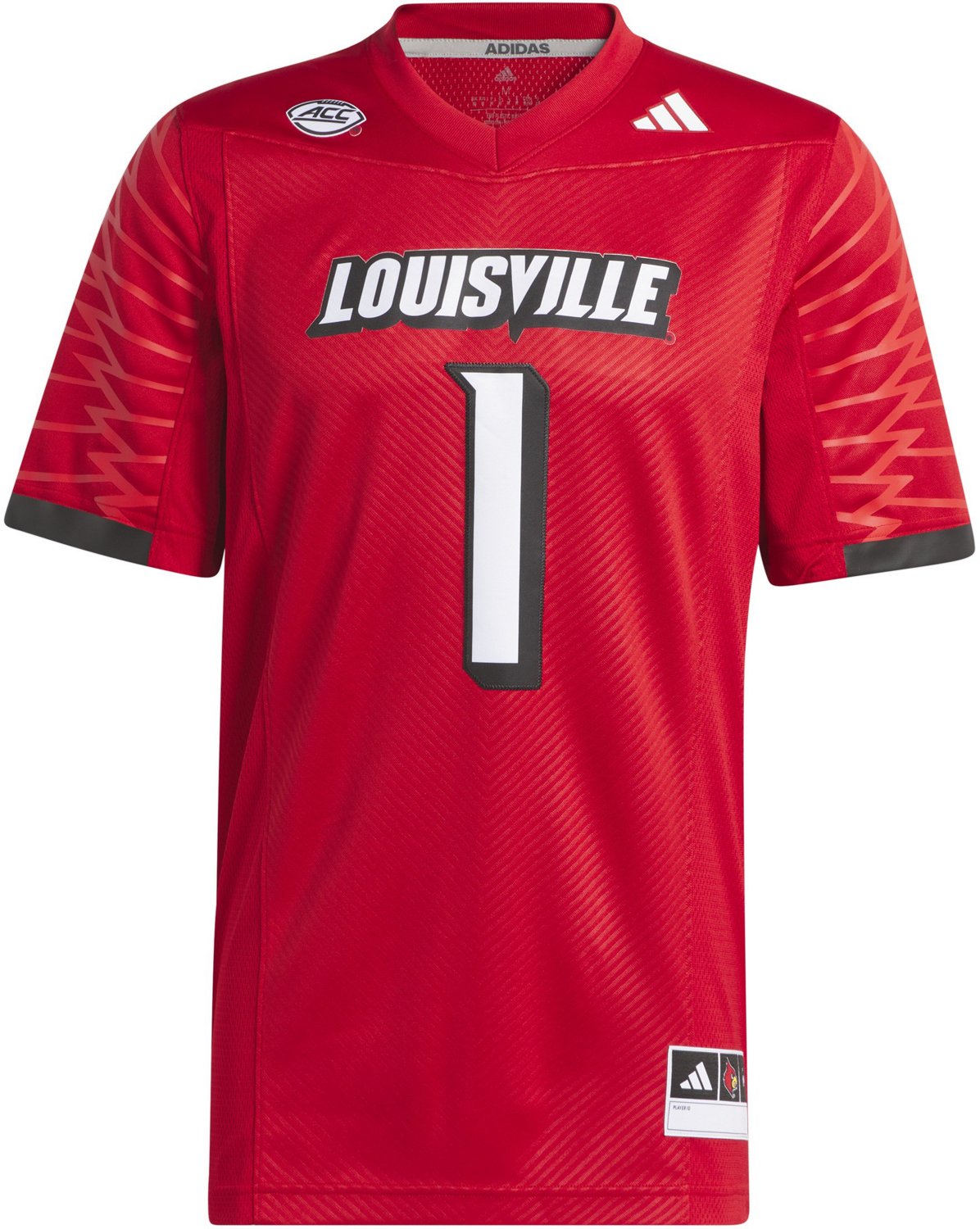 adidas Men's University of Louisville Home Premier Football Jersey - view number 6
