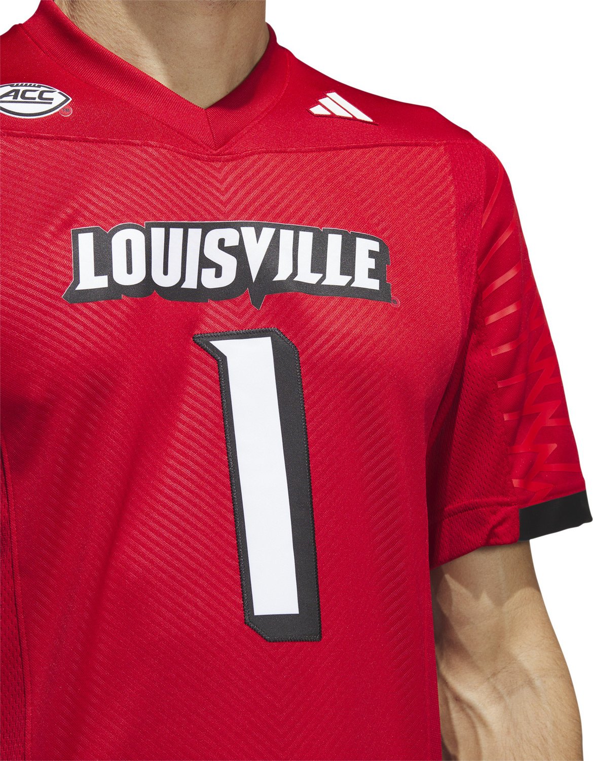 adidas Men's University of Louisville Home Premier Football Jersey - view number 3